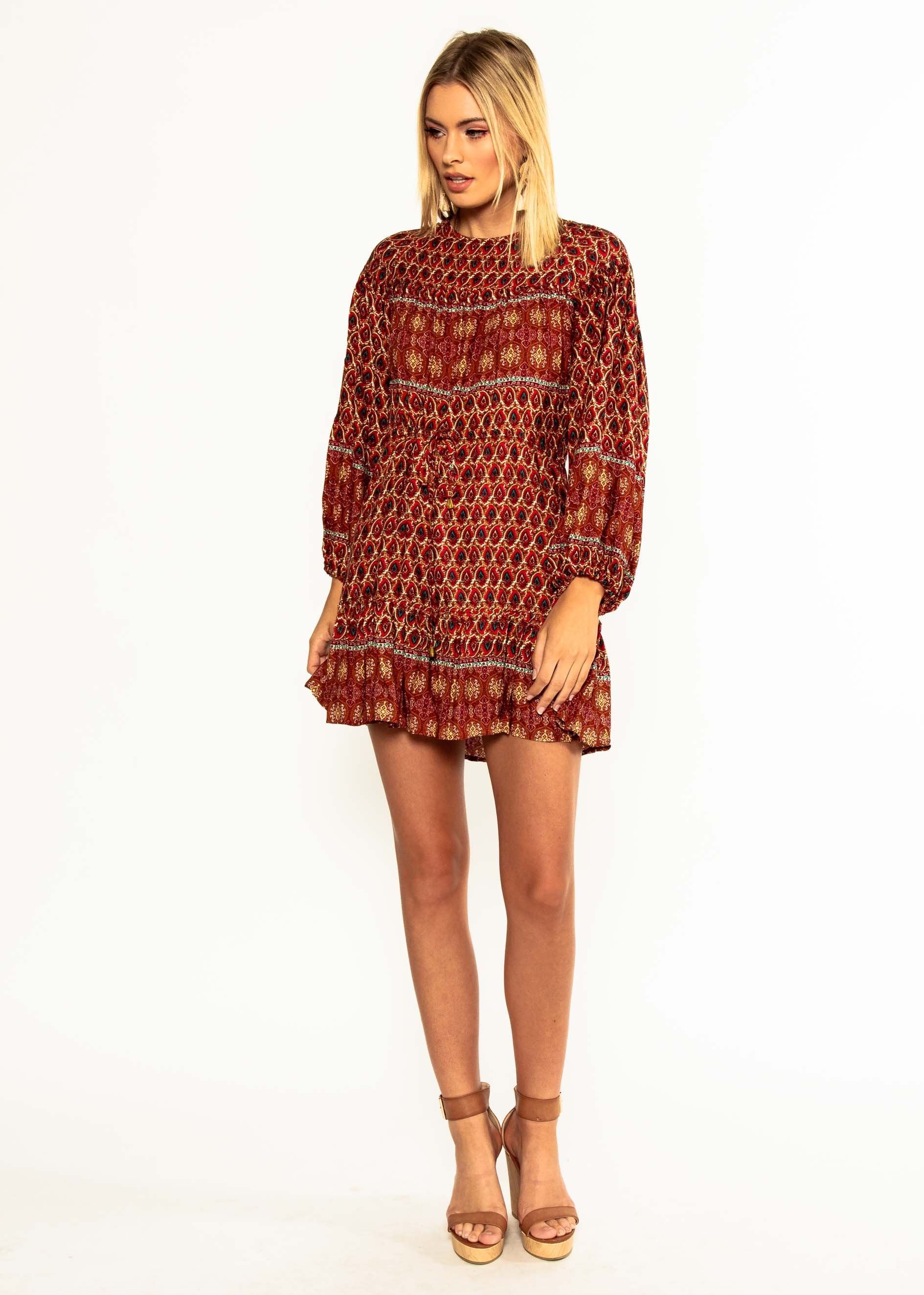 High Risk Swing Dress - Red Multi