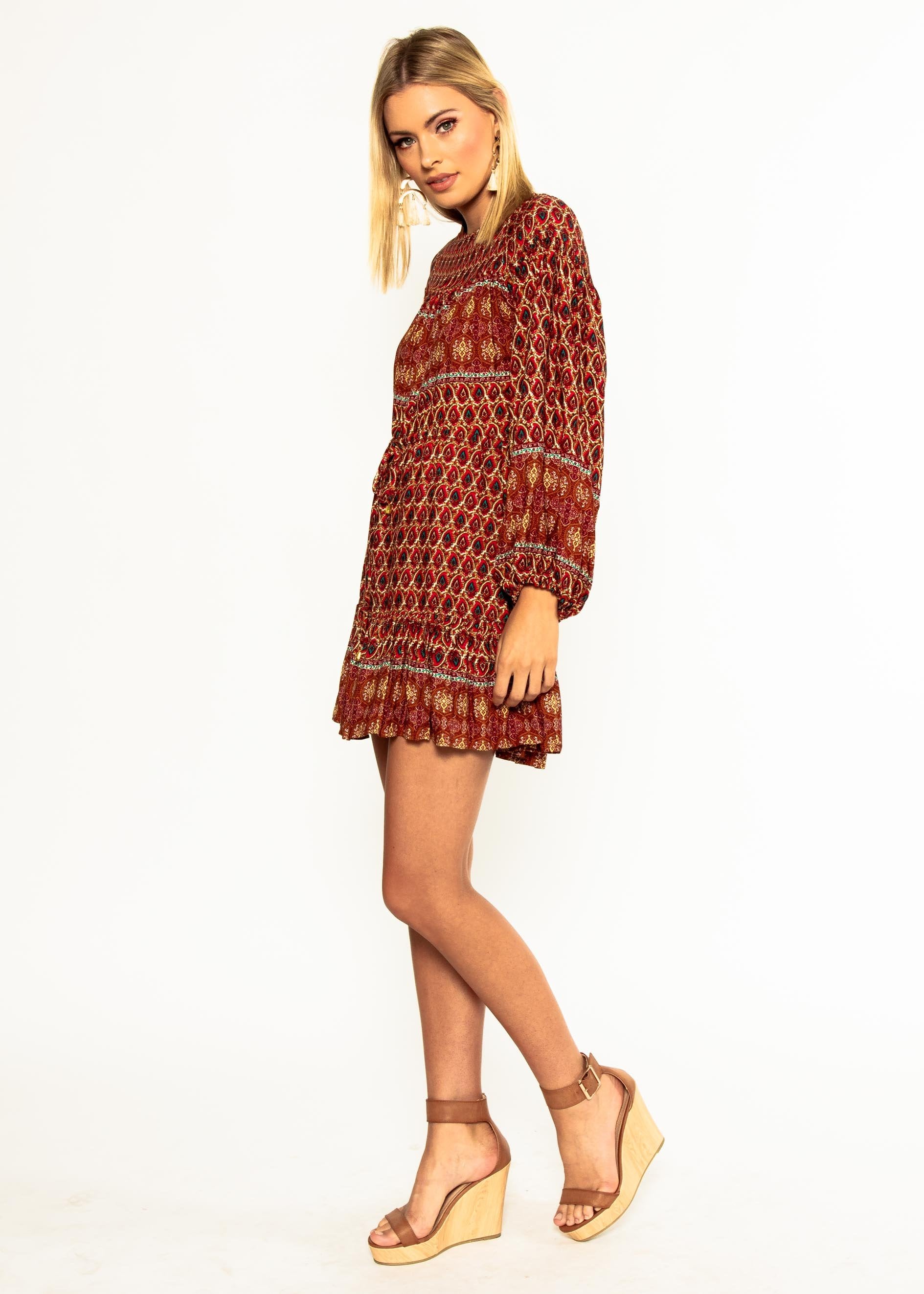High Risk Swing Dress - Red Multi