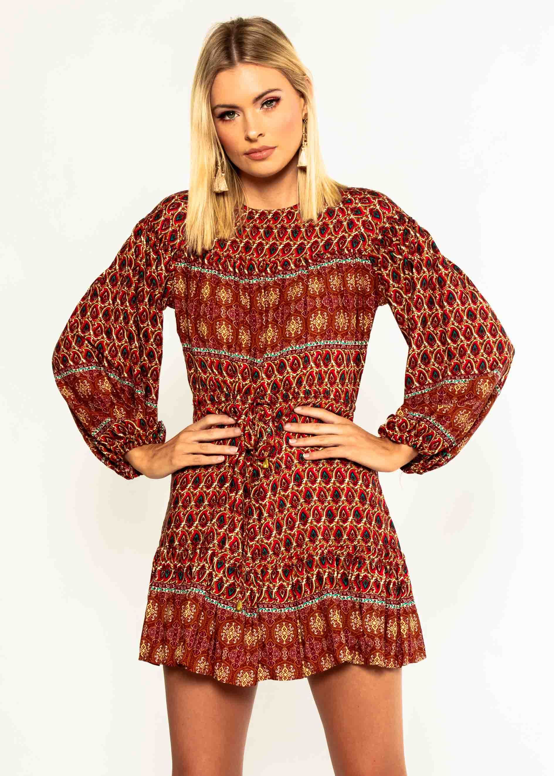High Risk Swing Dress - Red Multi