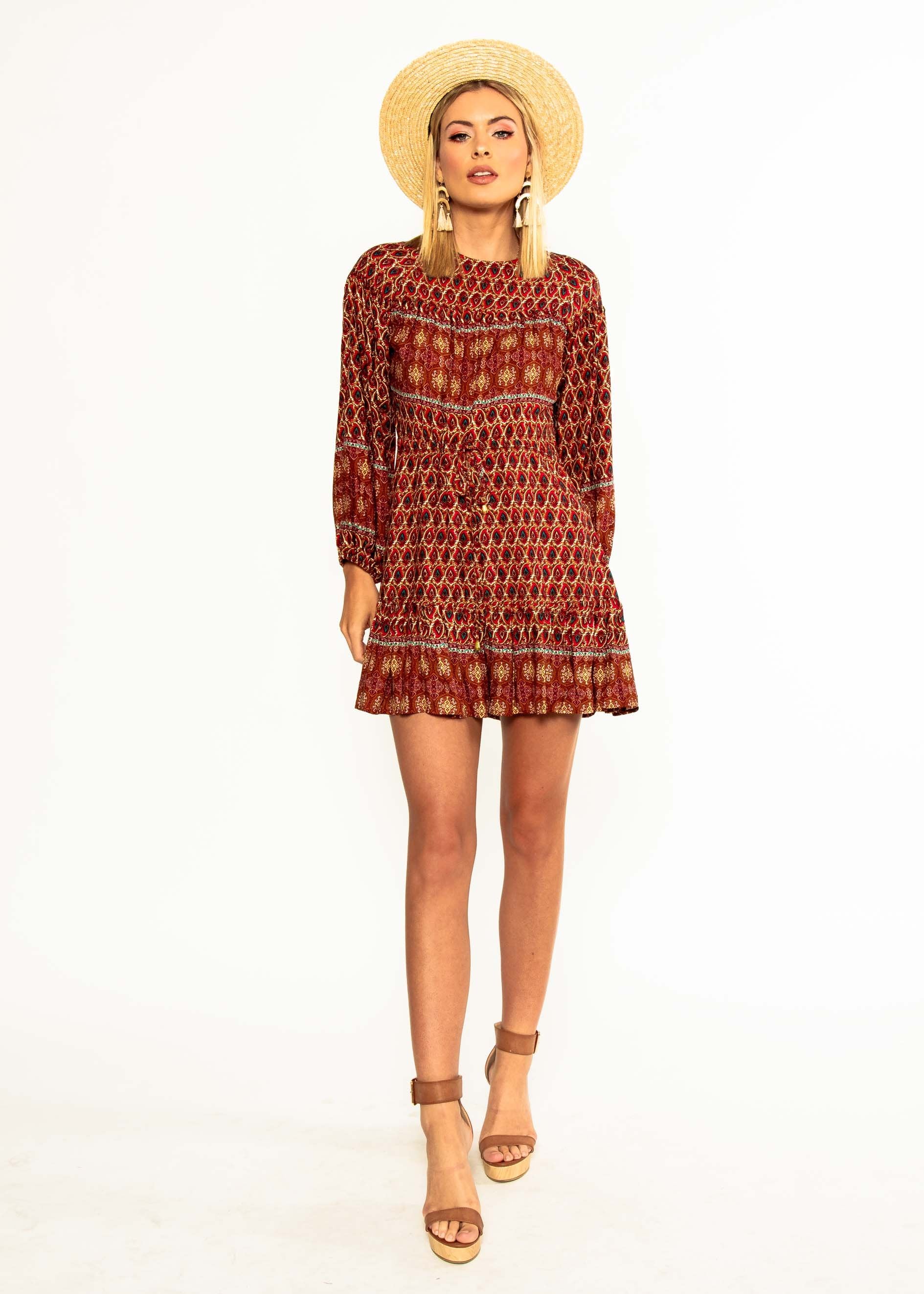 High Risk Swing Dress - Red Multi