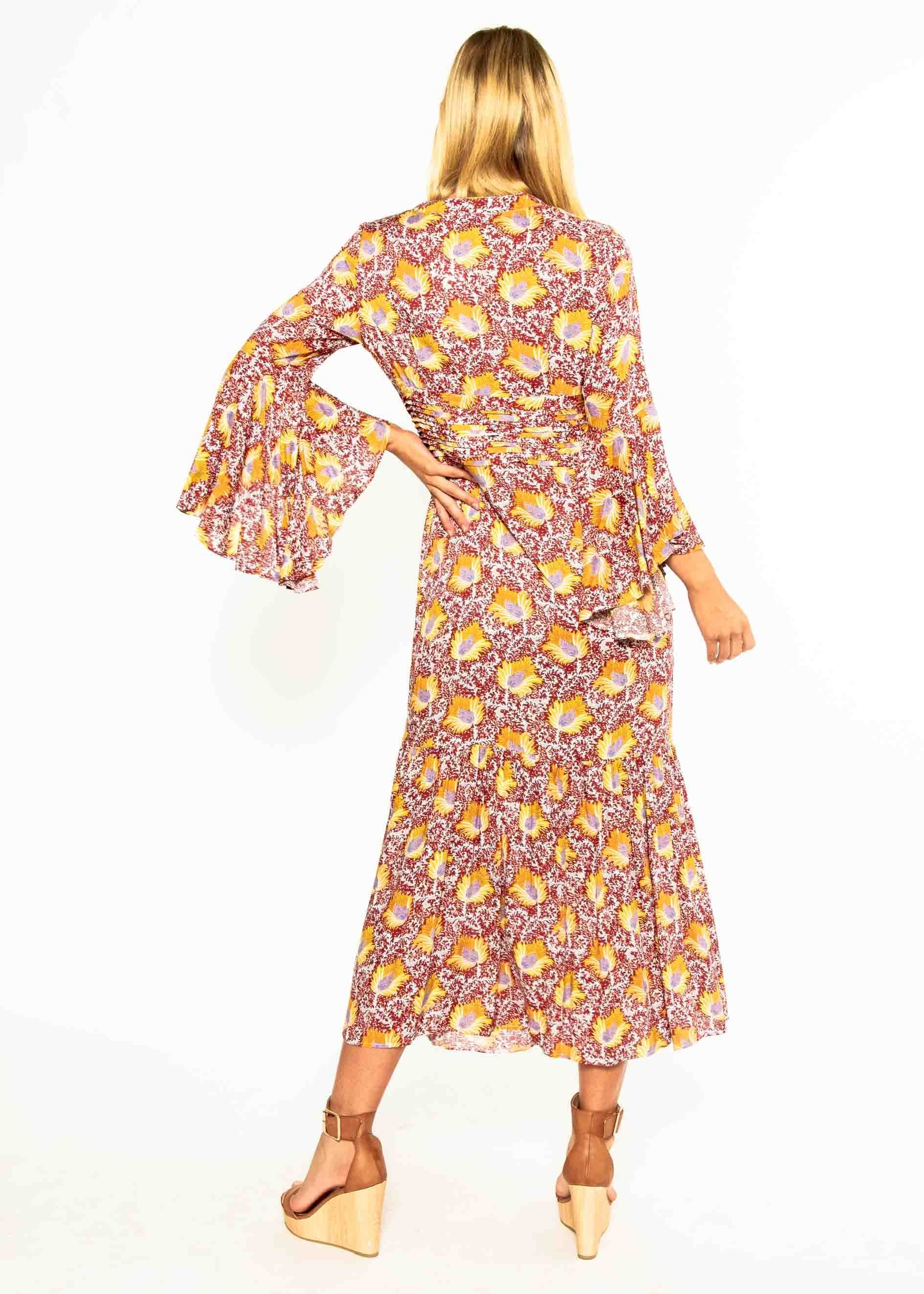 Everything Is Love Maxi Dress - Red Bloom