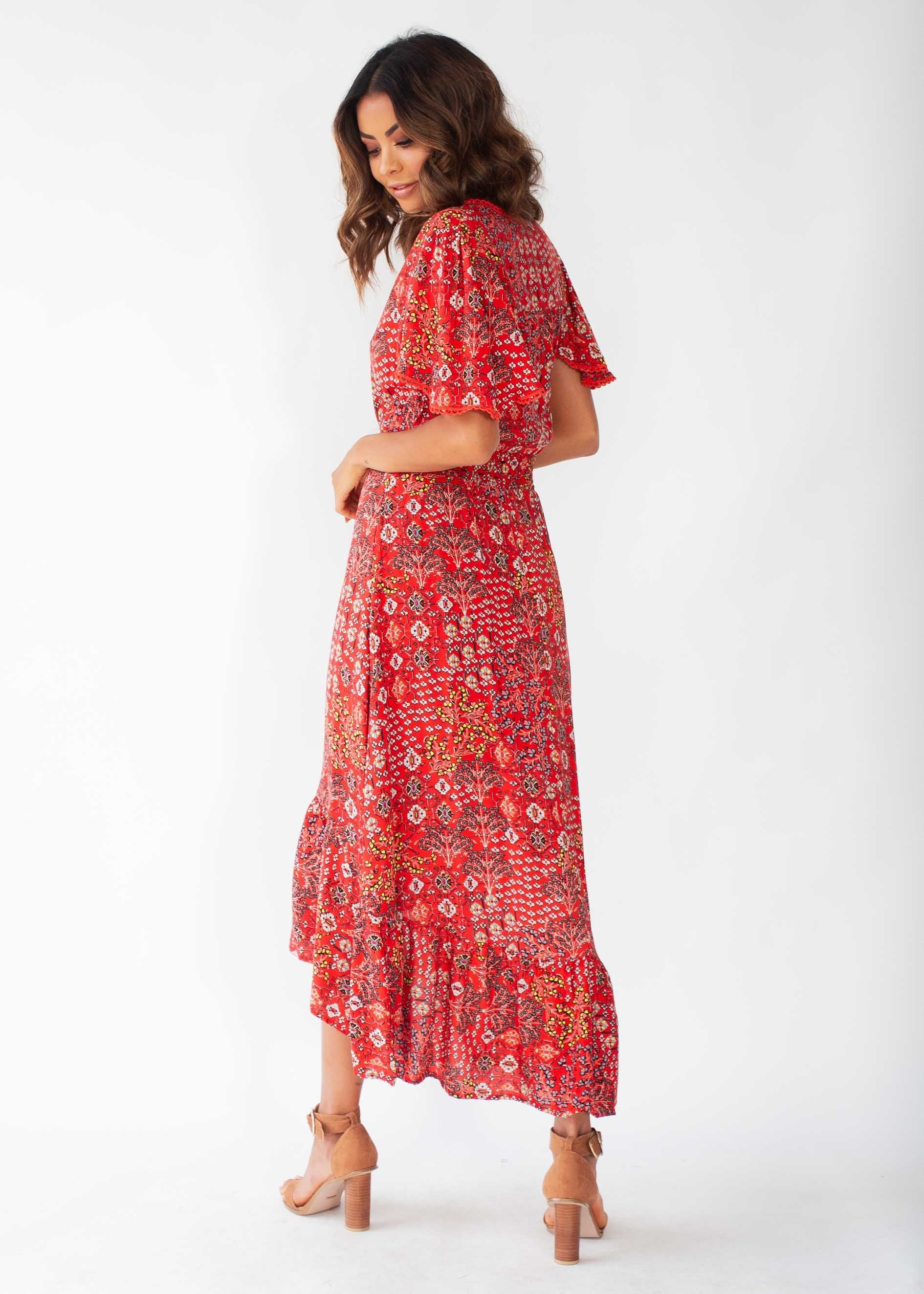 California Valley Midi Dress - Fiesta