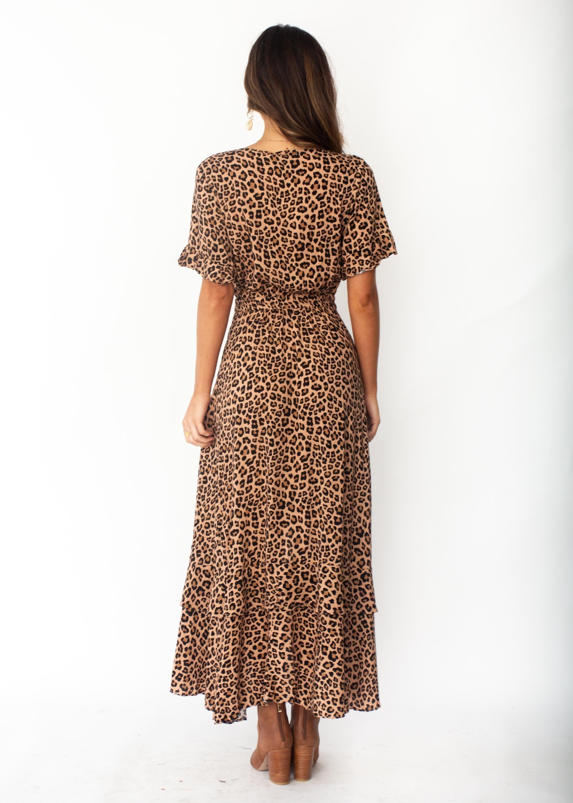 Feel Like This Hi-Lo Maxi Dress - Leopard