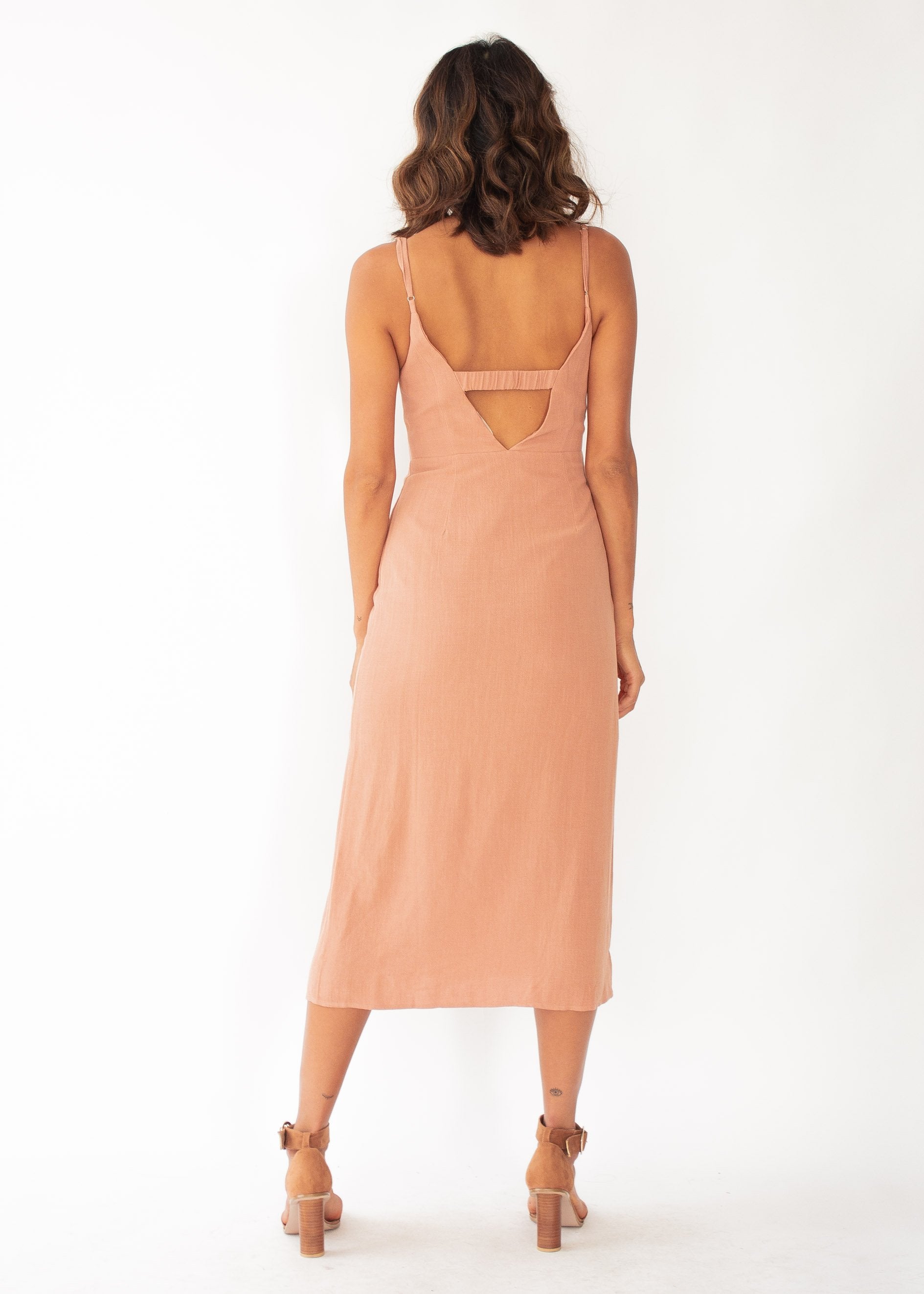 Saoirse Midi Dress - Tan