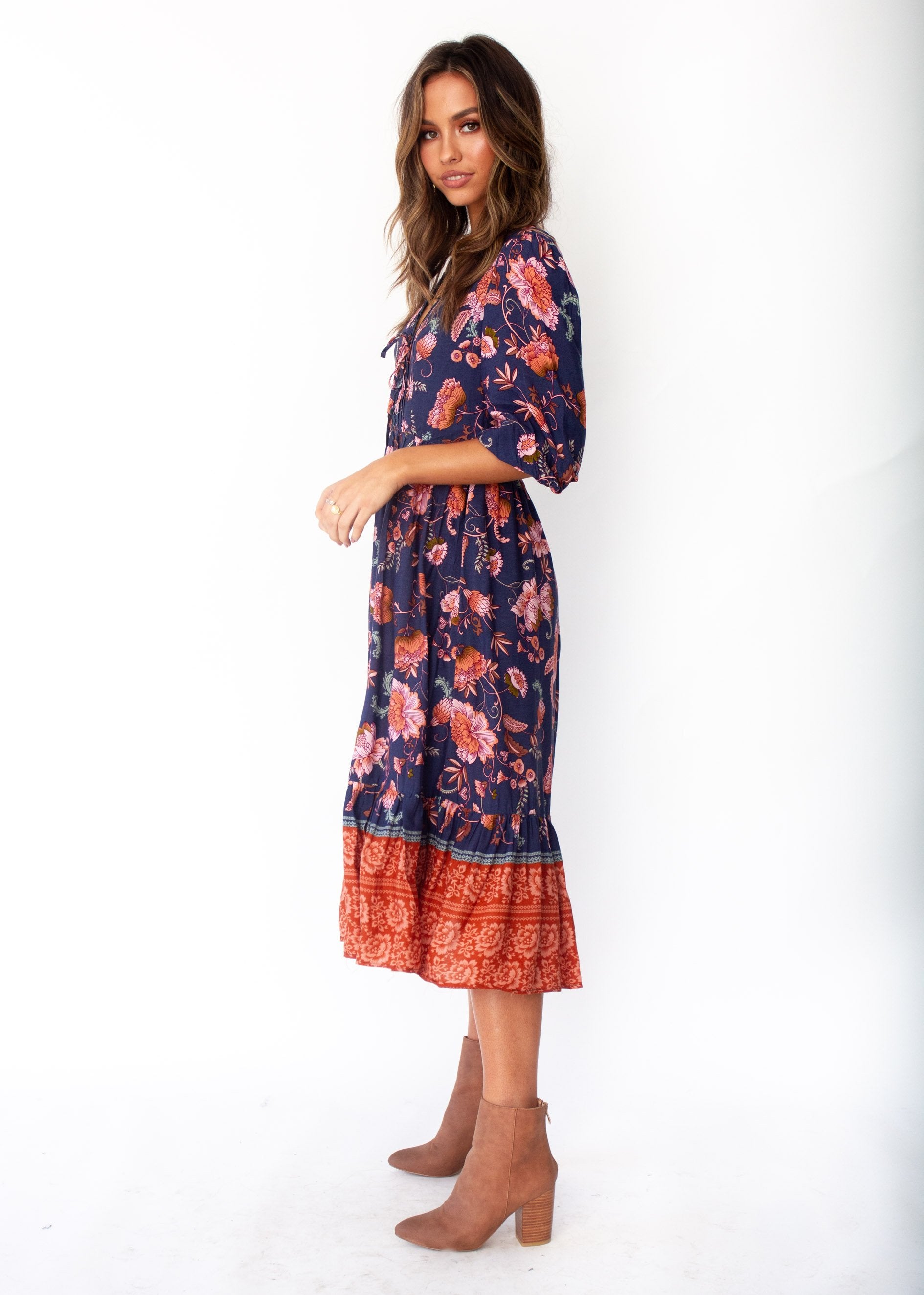 Dream In Colour Midi Dress - Dusk