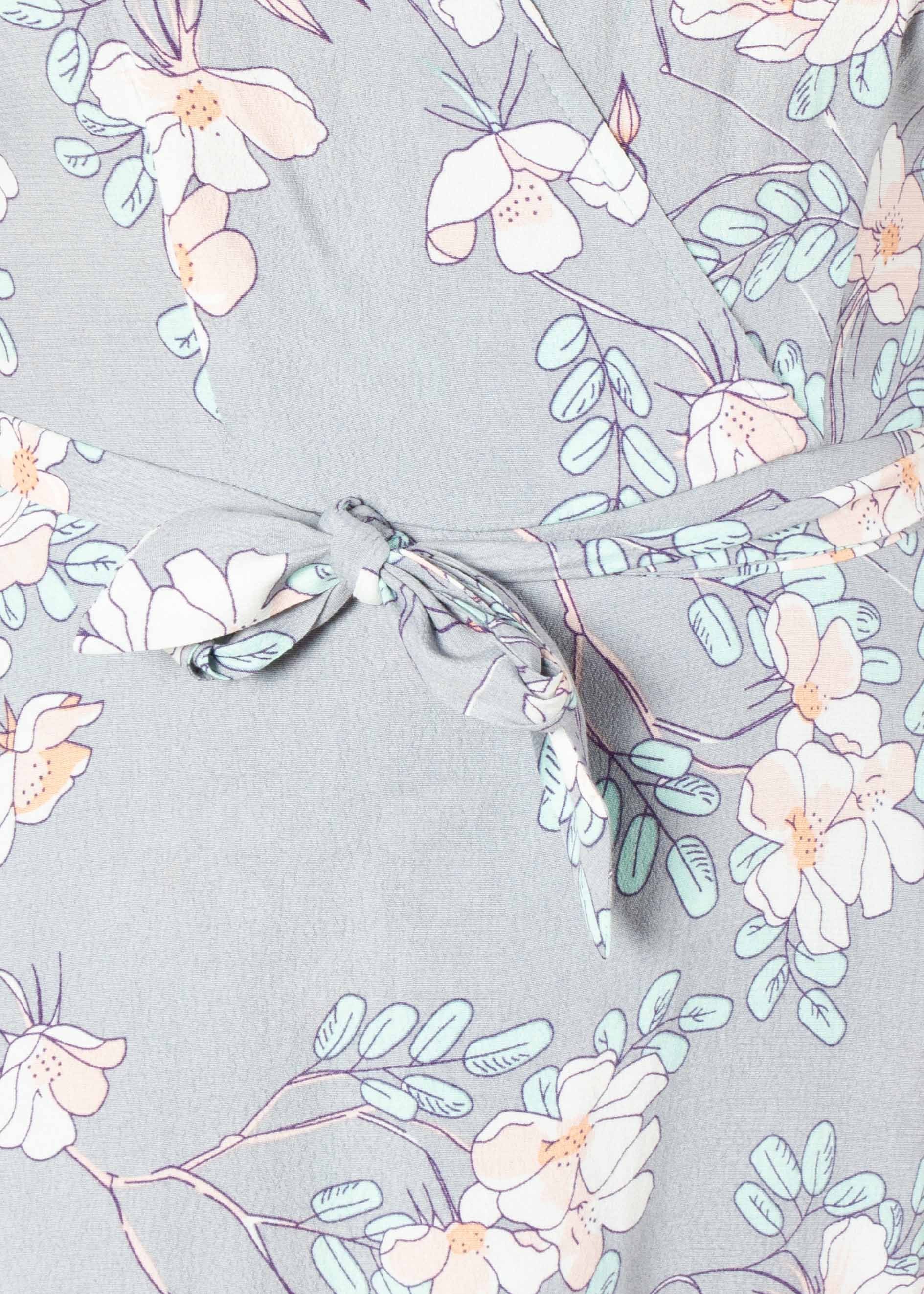 Arana Swing Dress - Silver Skies