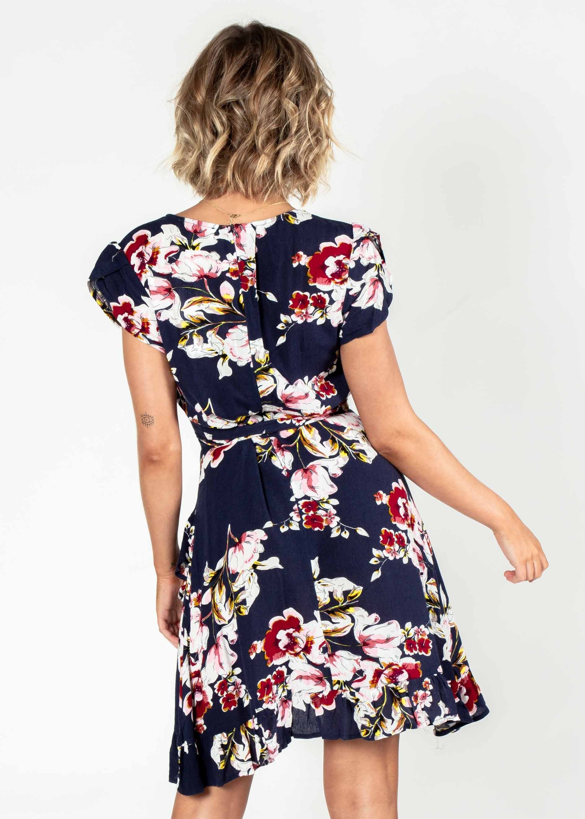 Arana Swing Dress - Roses