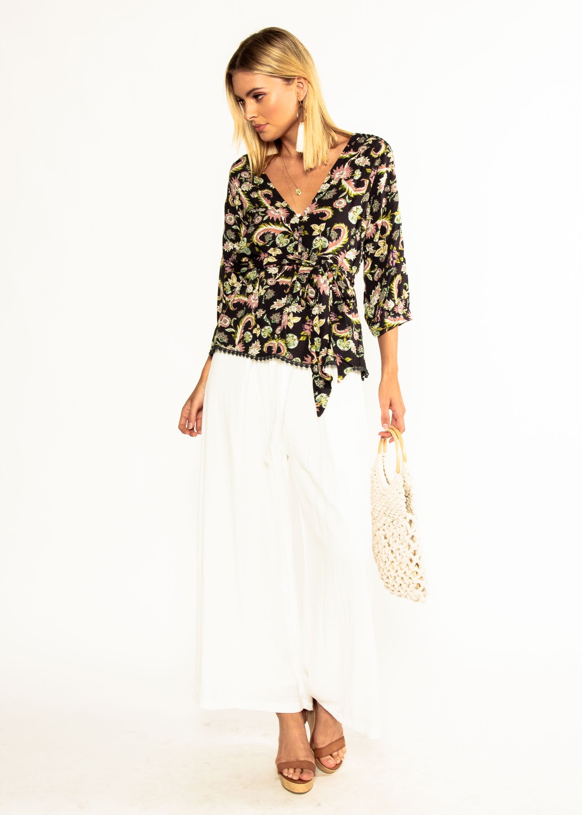 Koi Blouse w/ Tie - Marilia
