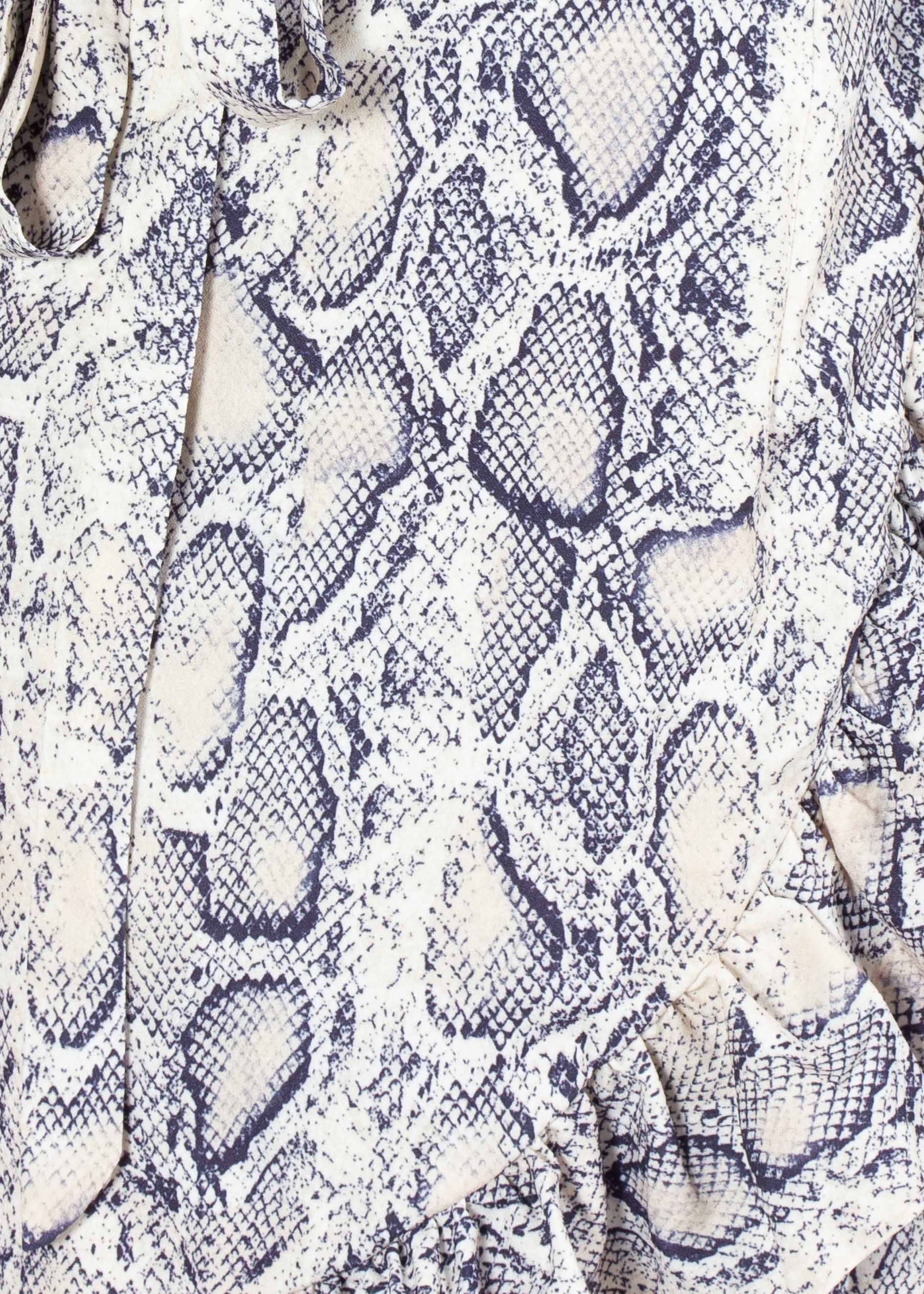 Beyond Belief Wrap Dress - Snake