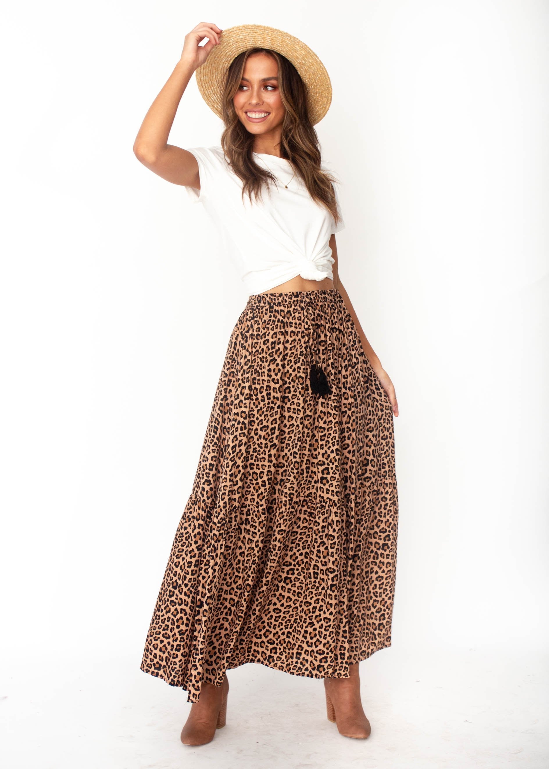 Sweet Love Maxi Skirt - Leopard