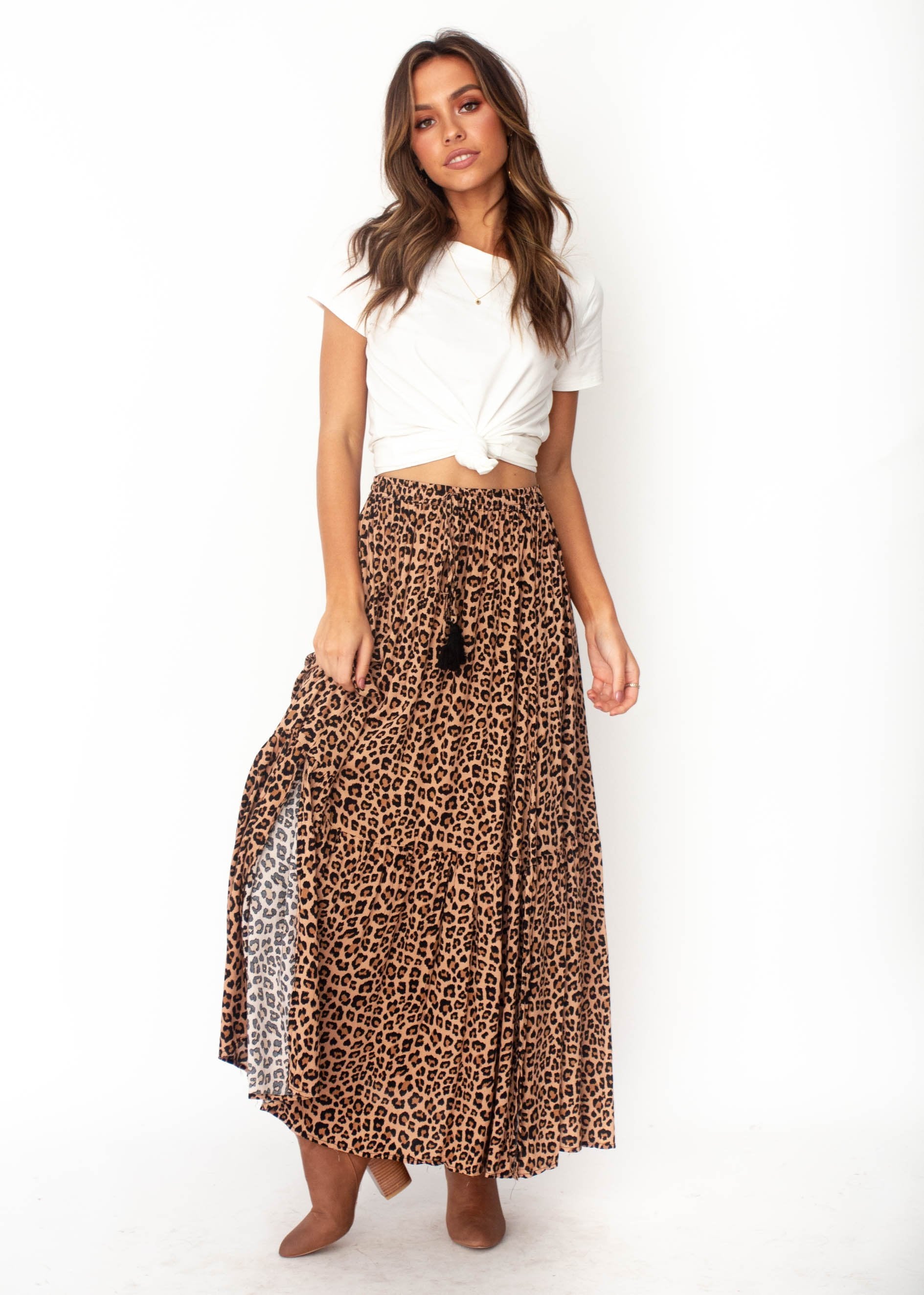 Sweet Love Maxi Skirt - Leopard