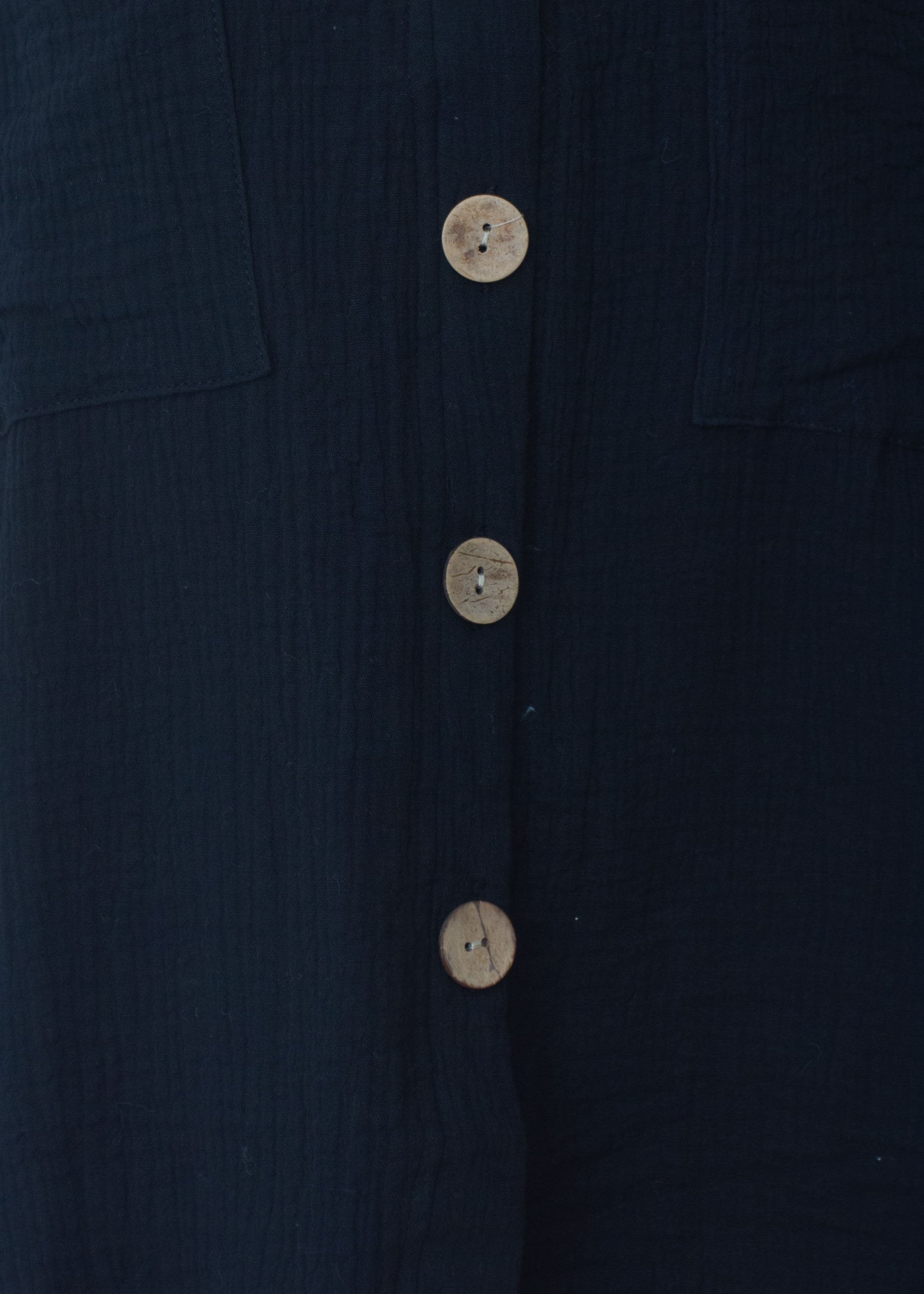 Mine To Keep Cotton Shirt - Black