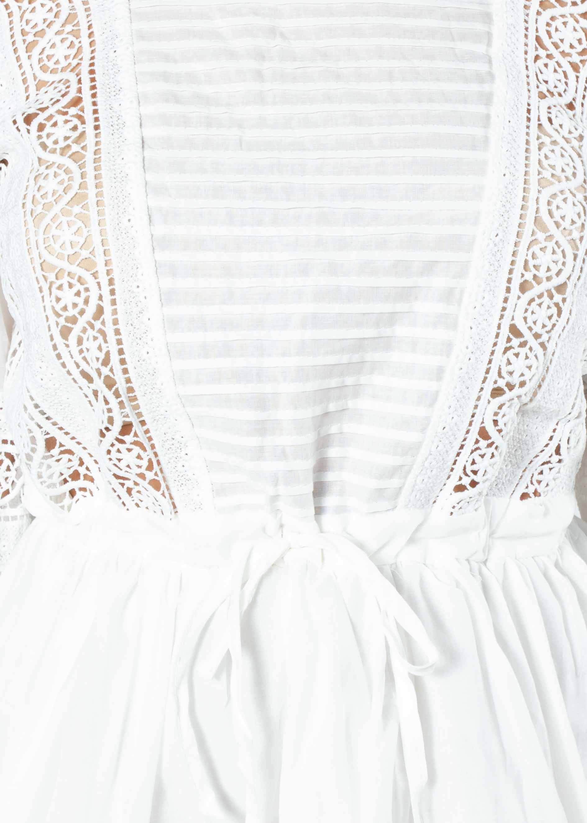 Heidi Sky Swing Dress - White