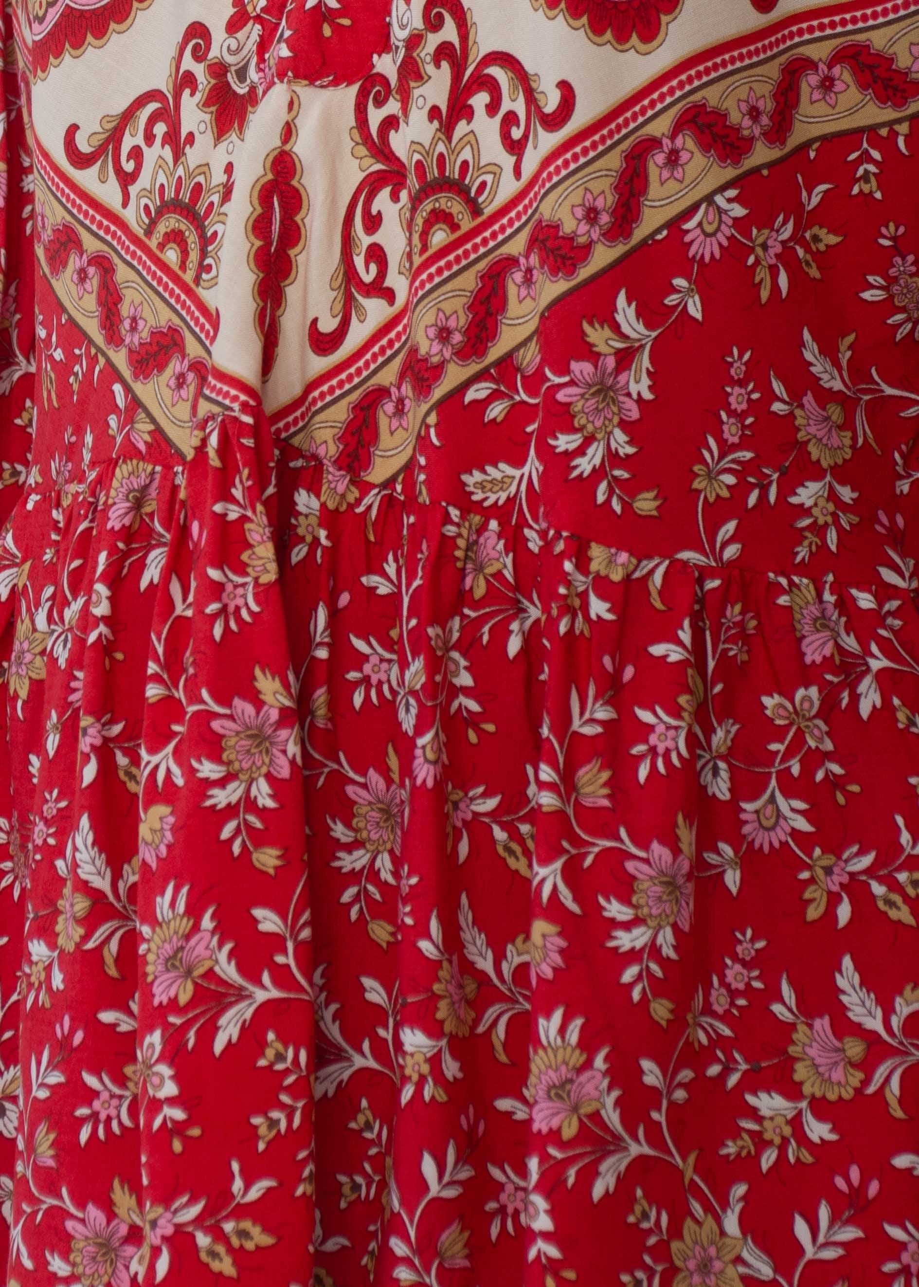 Calm Waves Peasant Blouse - Mumbai