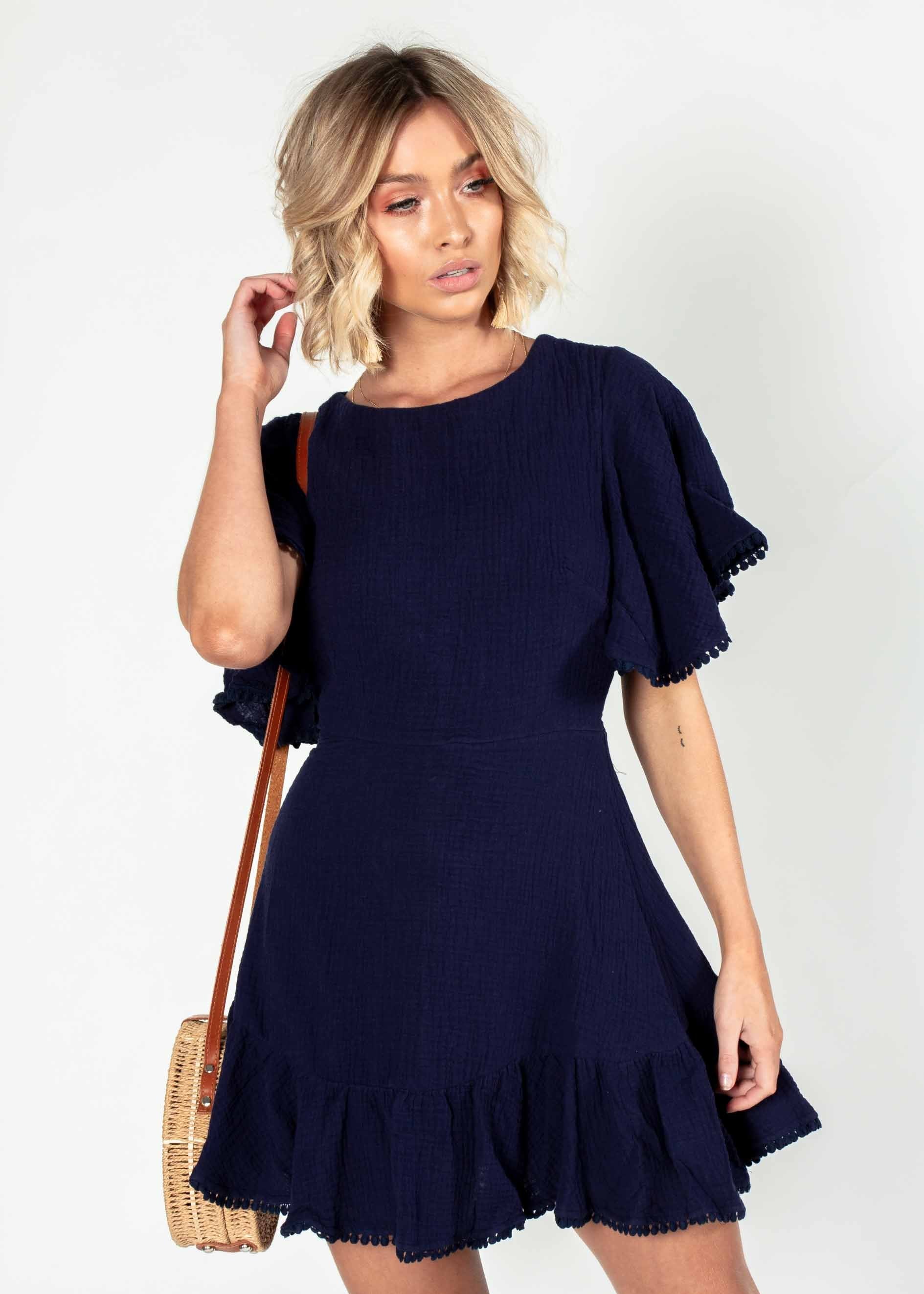 One Dance Dress - Navy