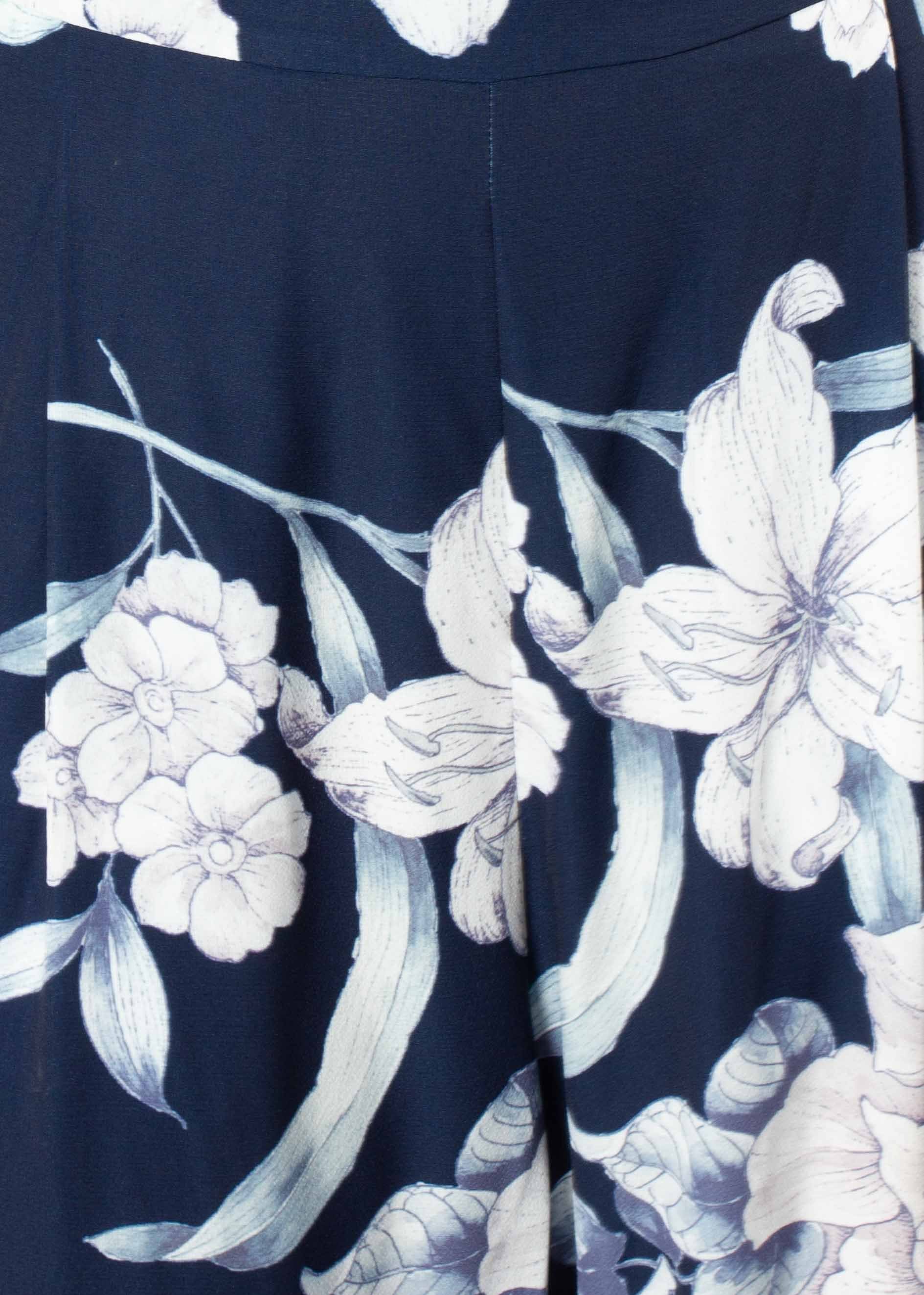 Lead The Way Pantsuit - Navy Floral