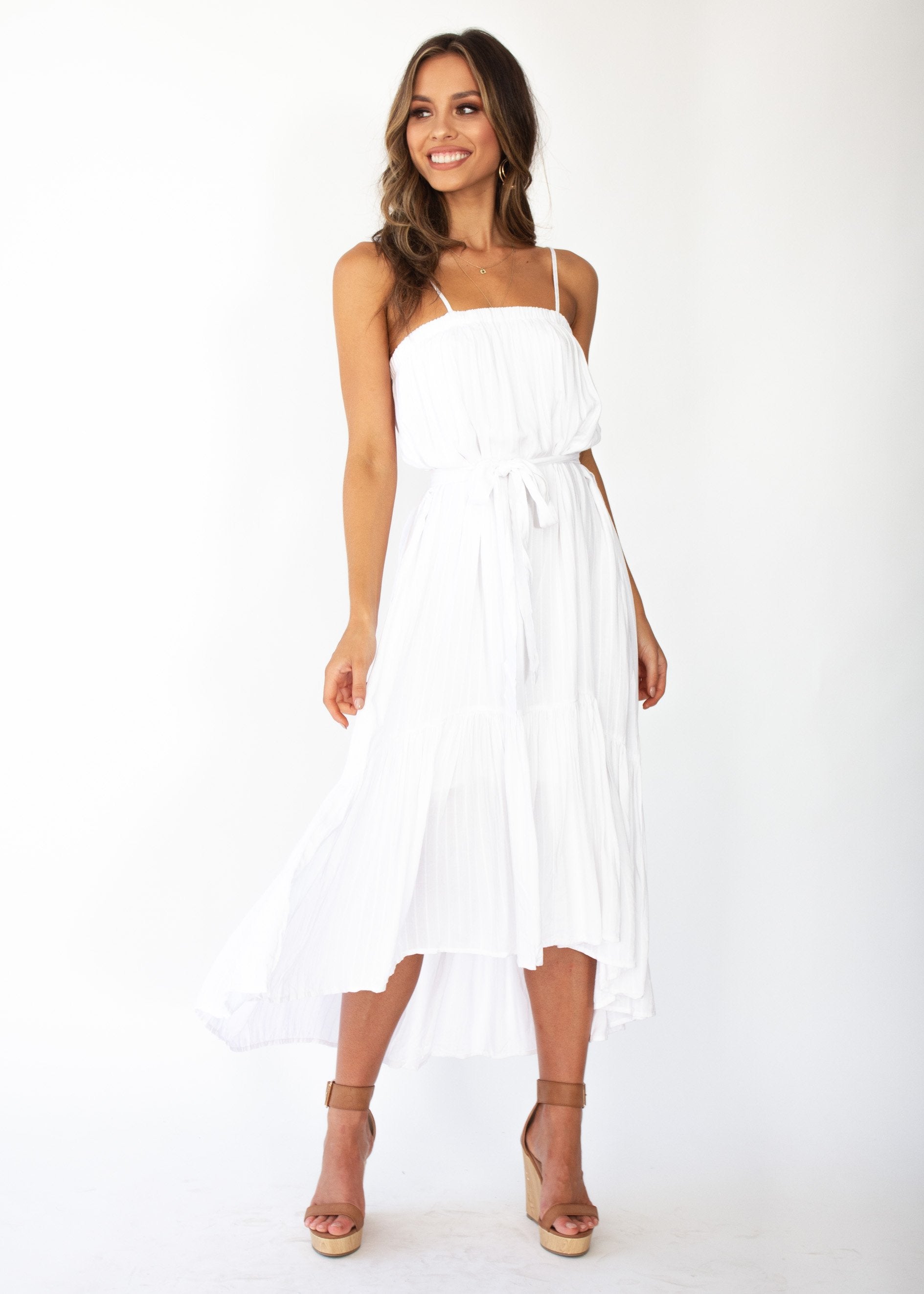 Pantigo Midi Dress - White