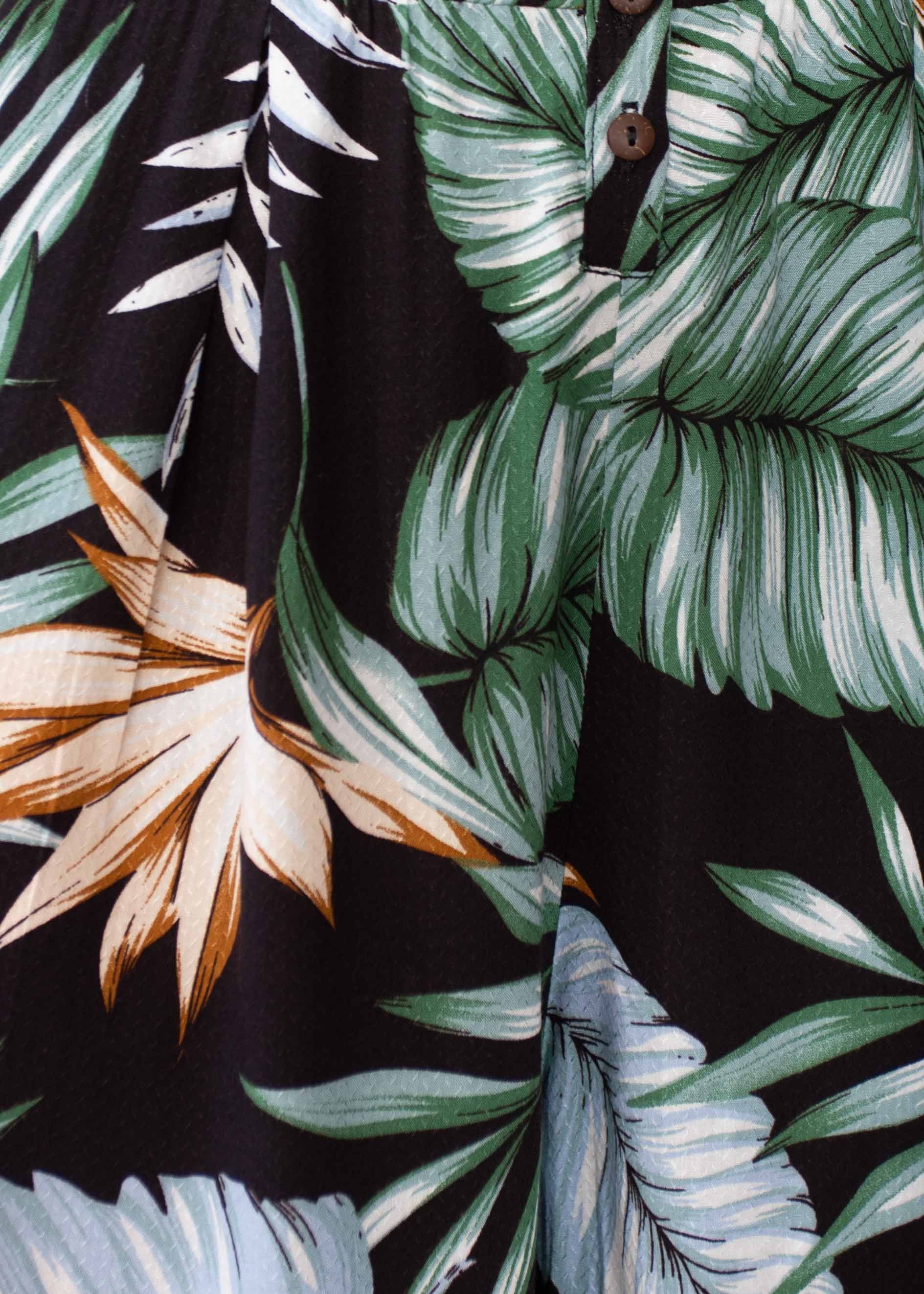 End Of Time Pantsuit - Black Palm