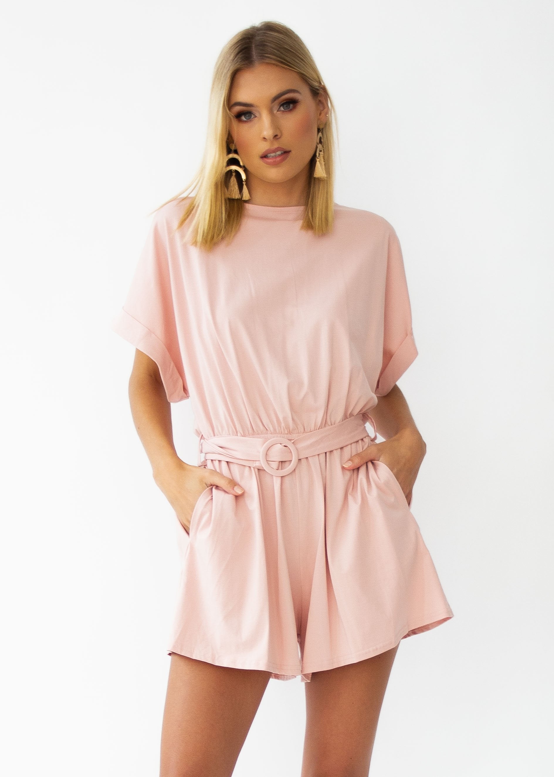 Piece Of Me Playsuit - Blush