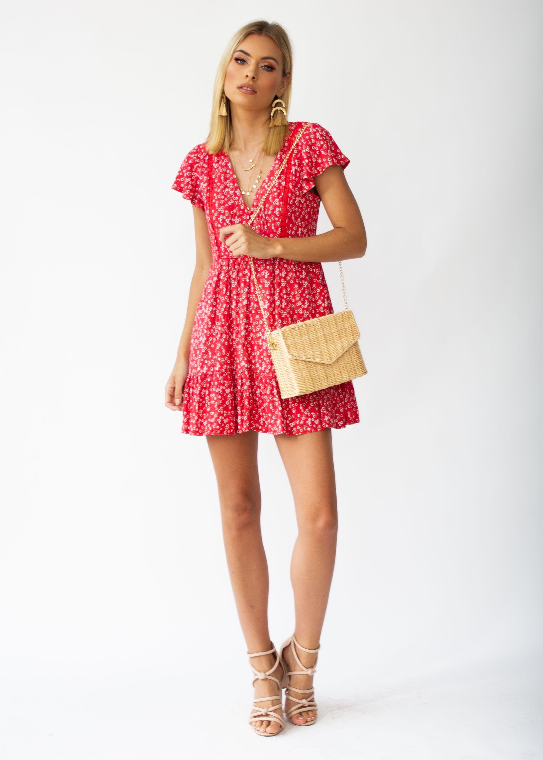 Estella Dress - Watermelon Floral