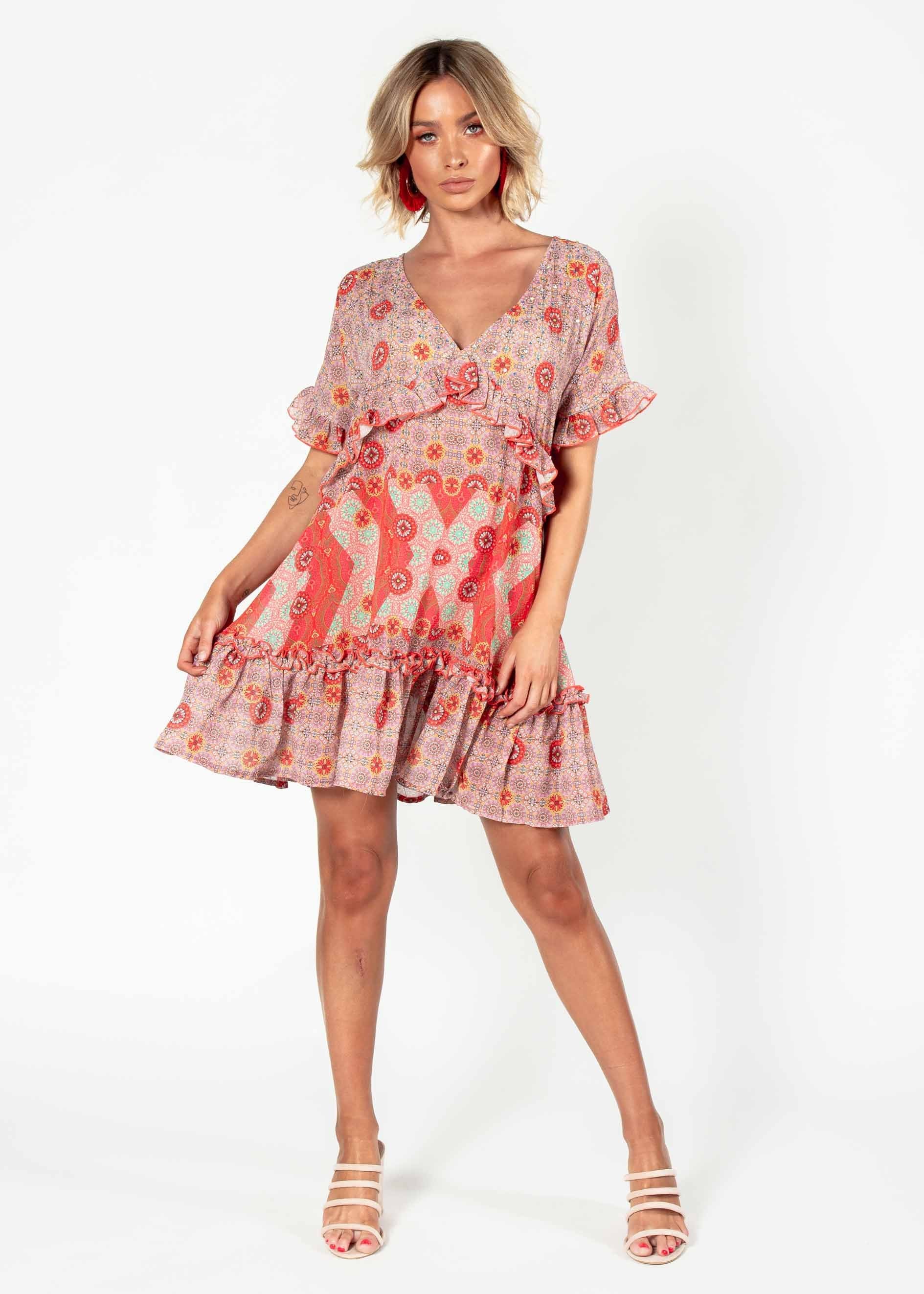 Hold Me Now Dress - Summer Spritz