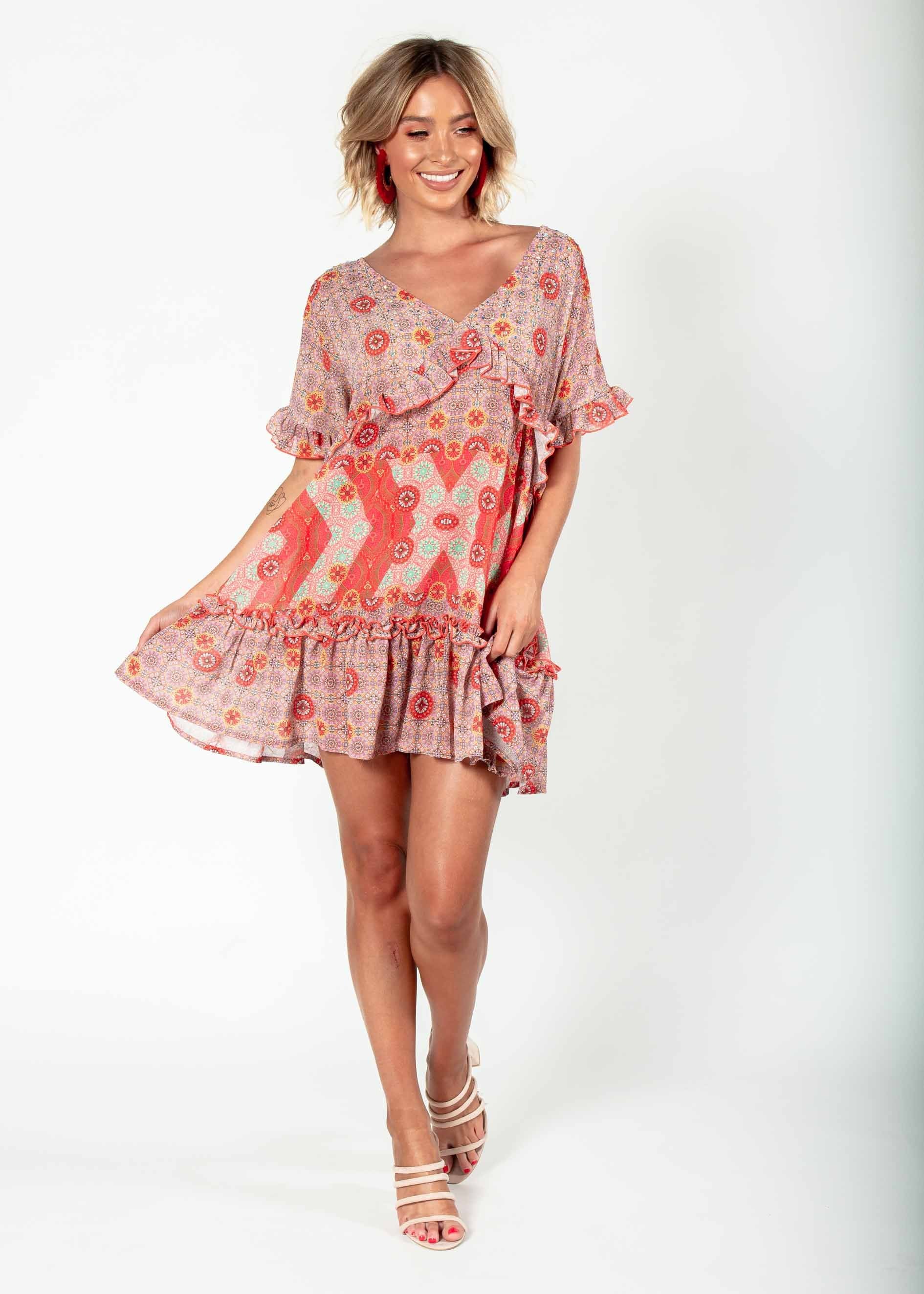 Hold Me Now Dress - Summer Spritz