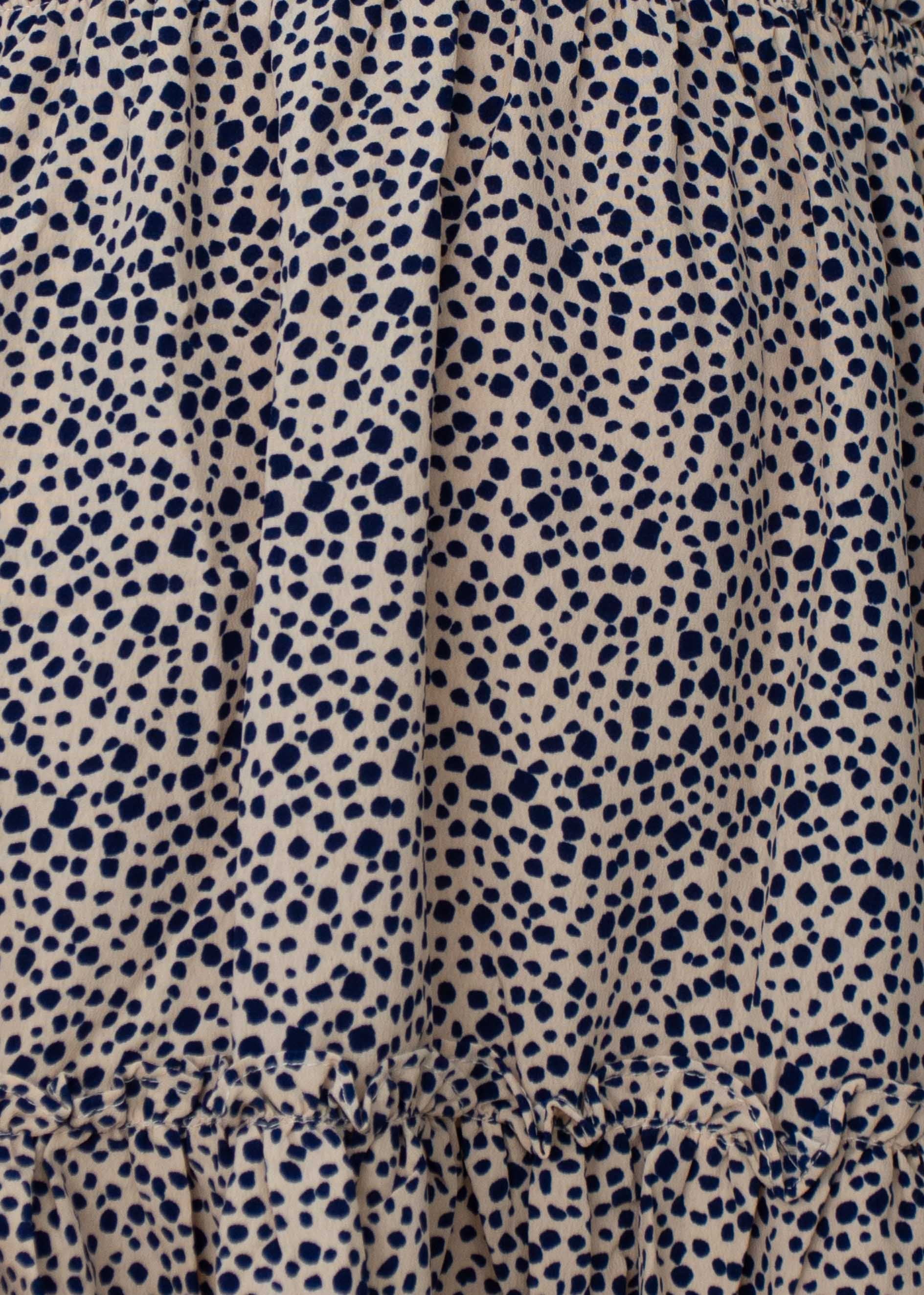 Paislee Swing Dress - Nude/Navy Spot