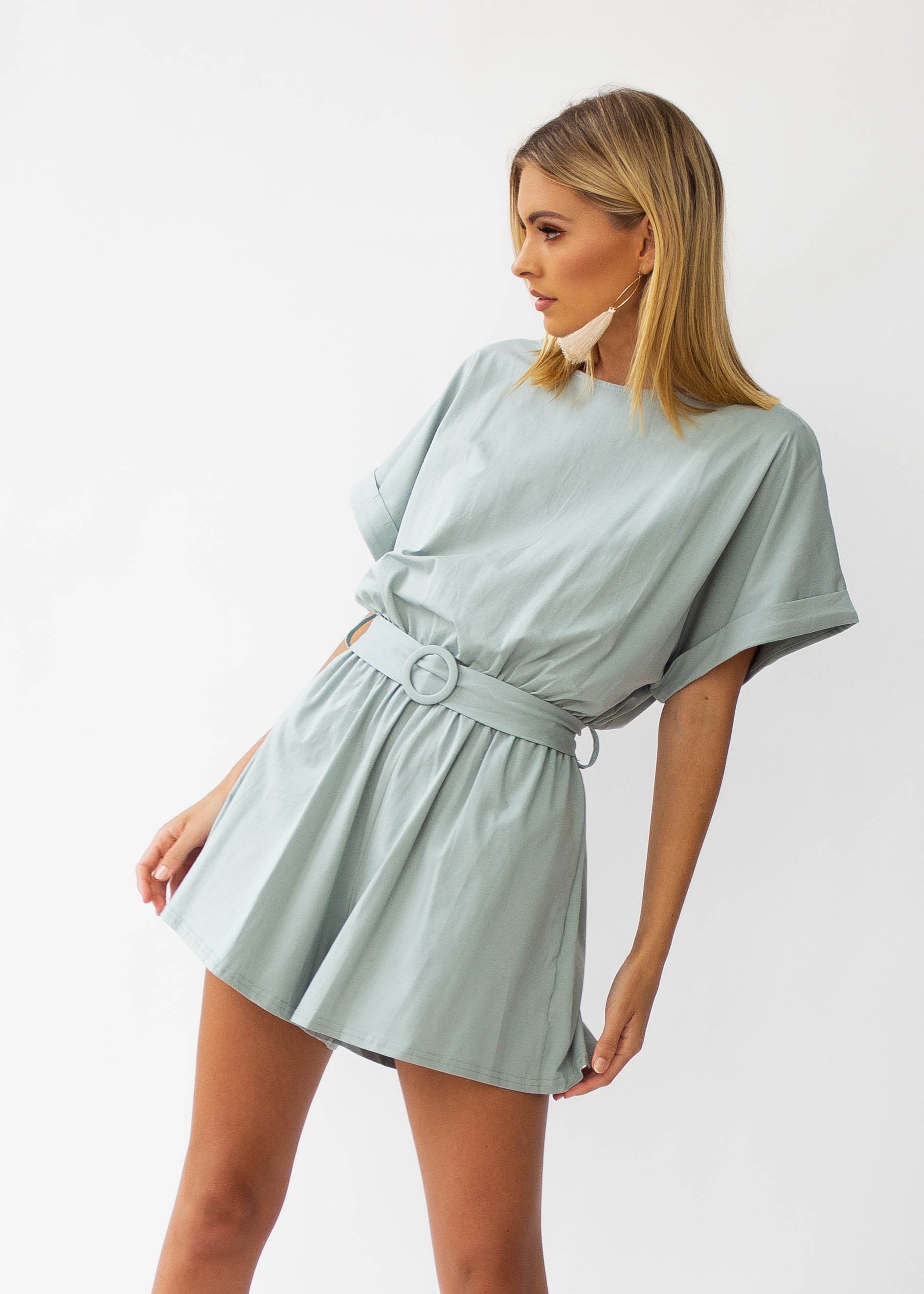 Piece Of Me Playsuit - Sage