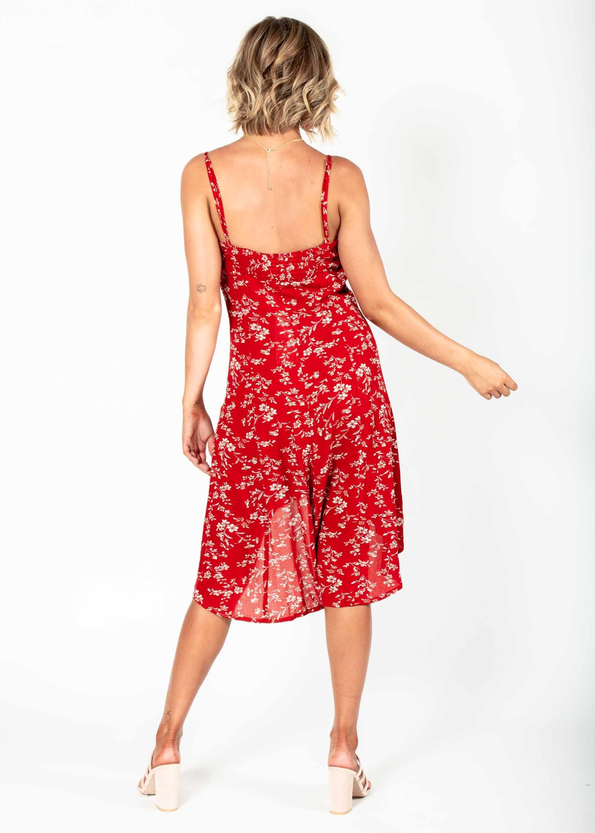 Sole Midi Dress - Rust Floral