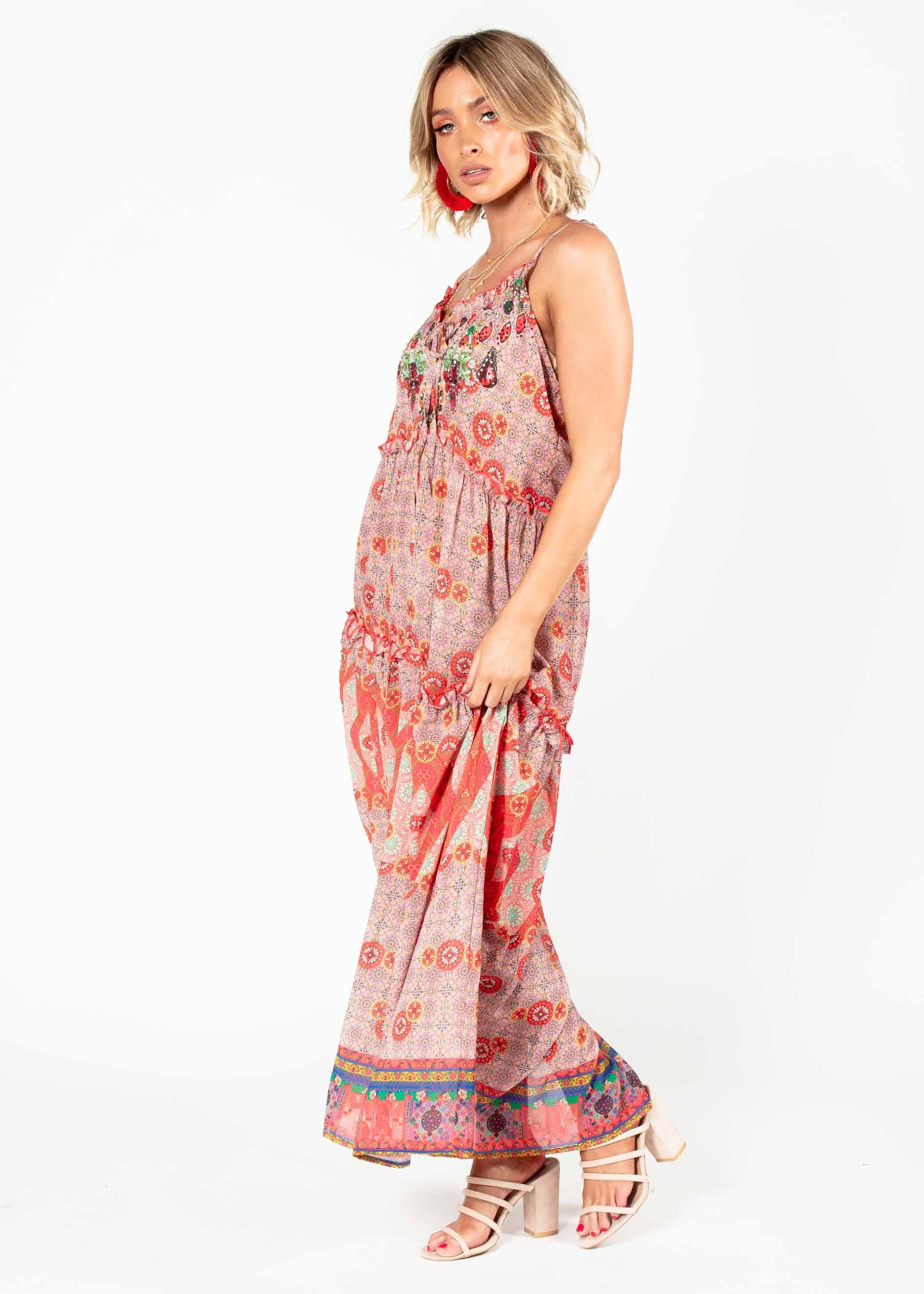 Chasing Moonlight Maxi Dress - Summer Spritz