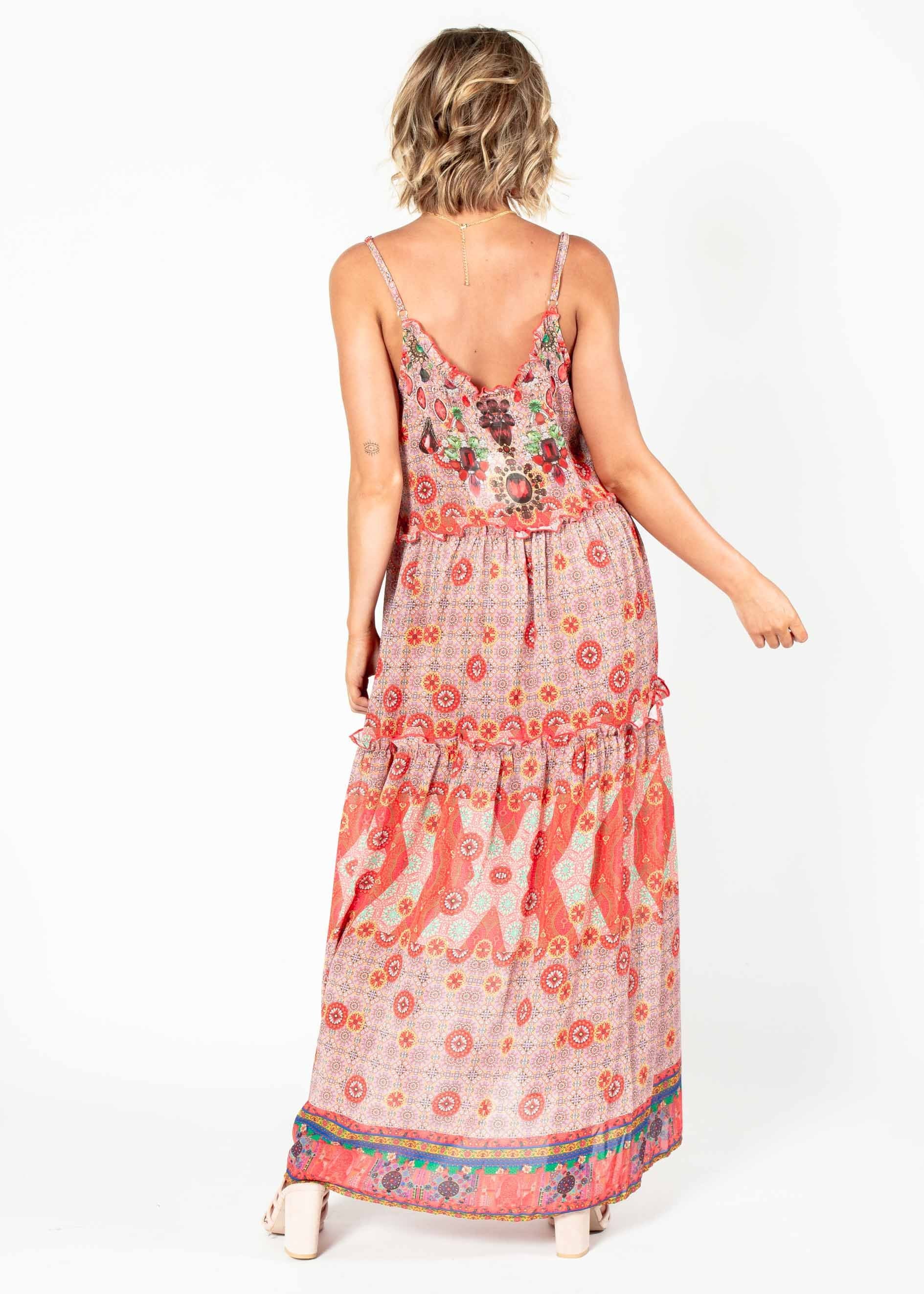 Chasing Moonlight Maxi Dress - Summer Spritz