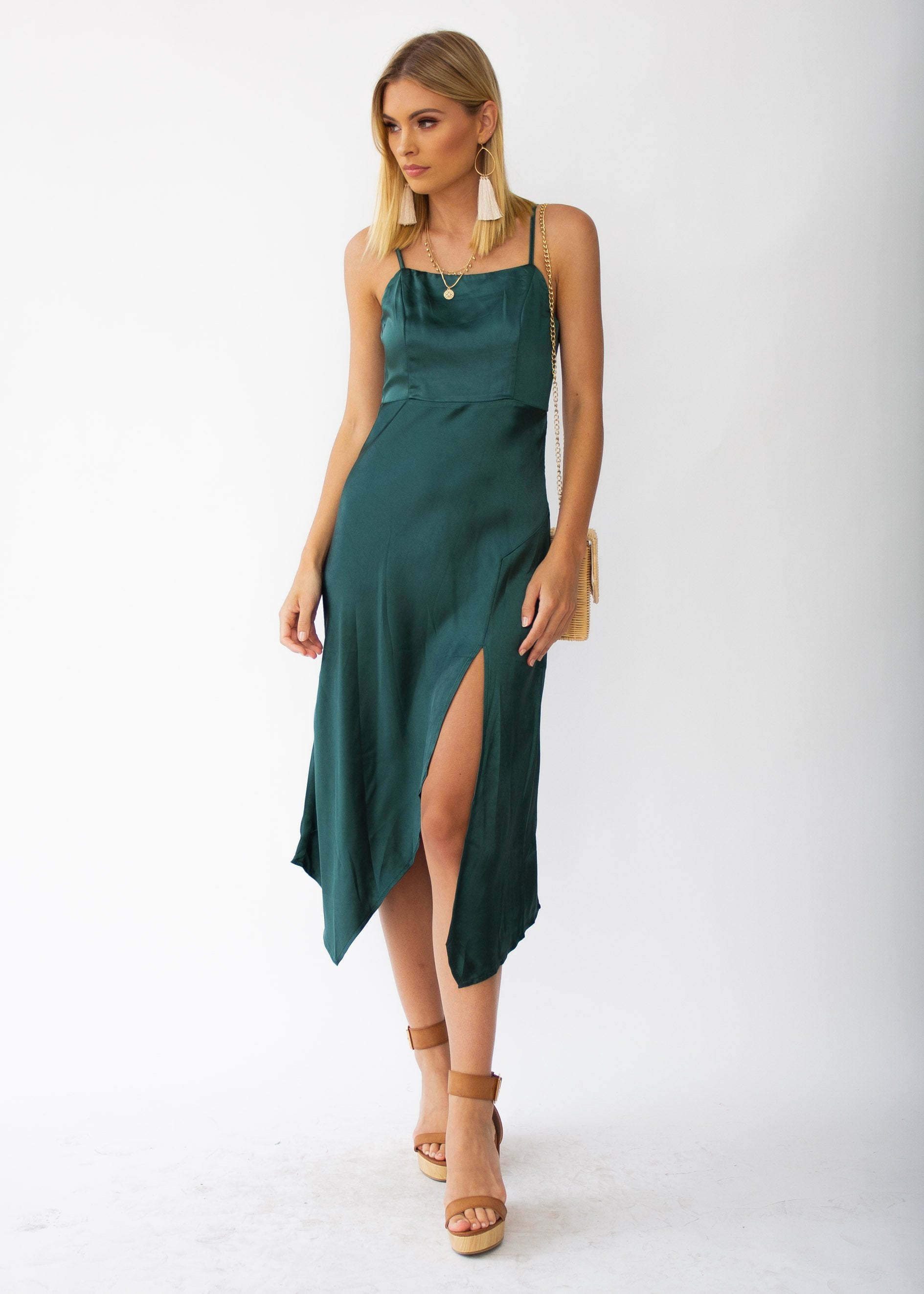 Firestarter Midi Dress - Emerald