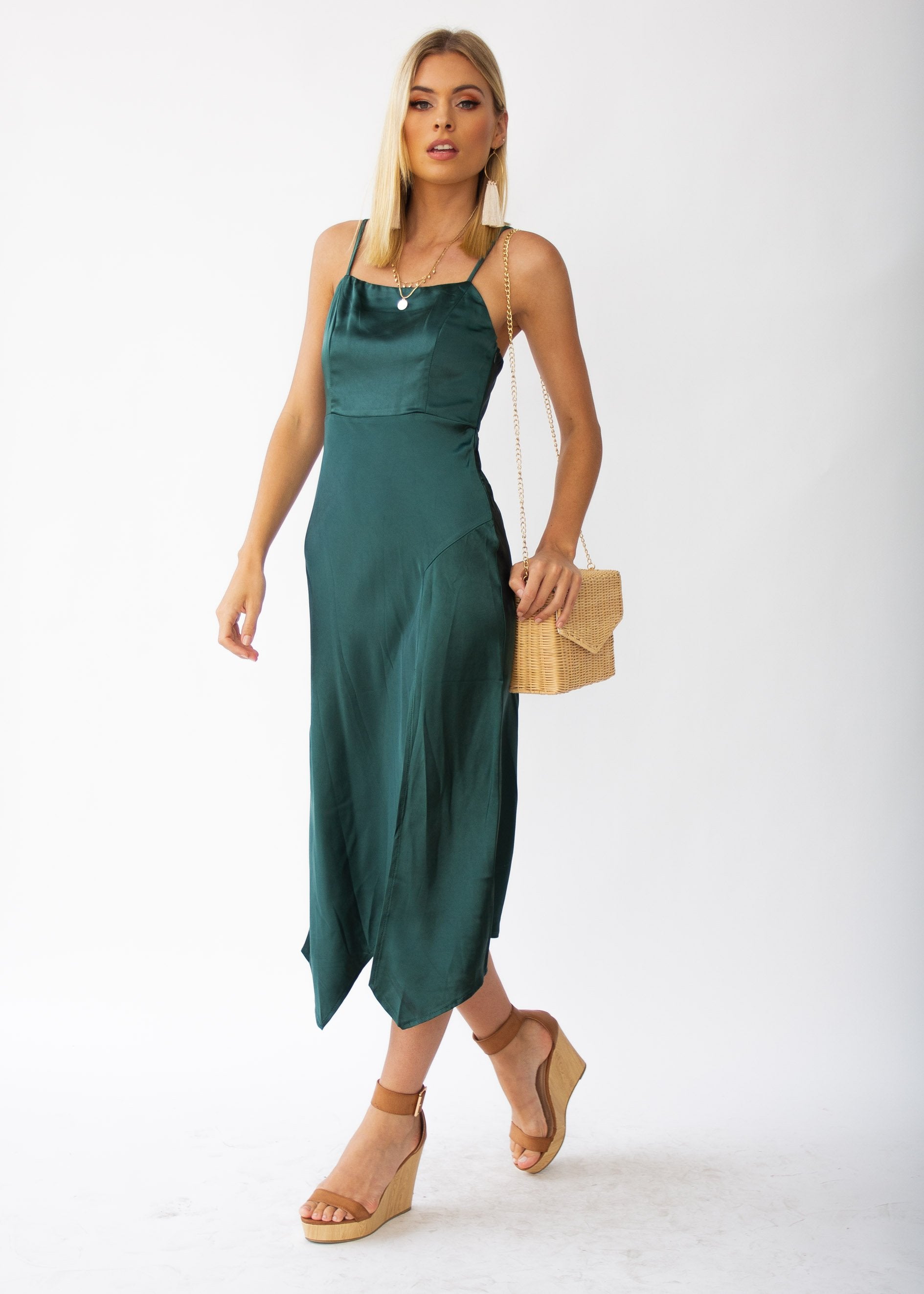 Firestarter Midi Dress - Emerald