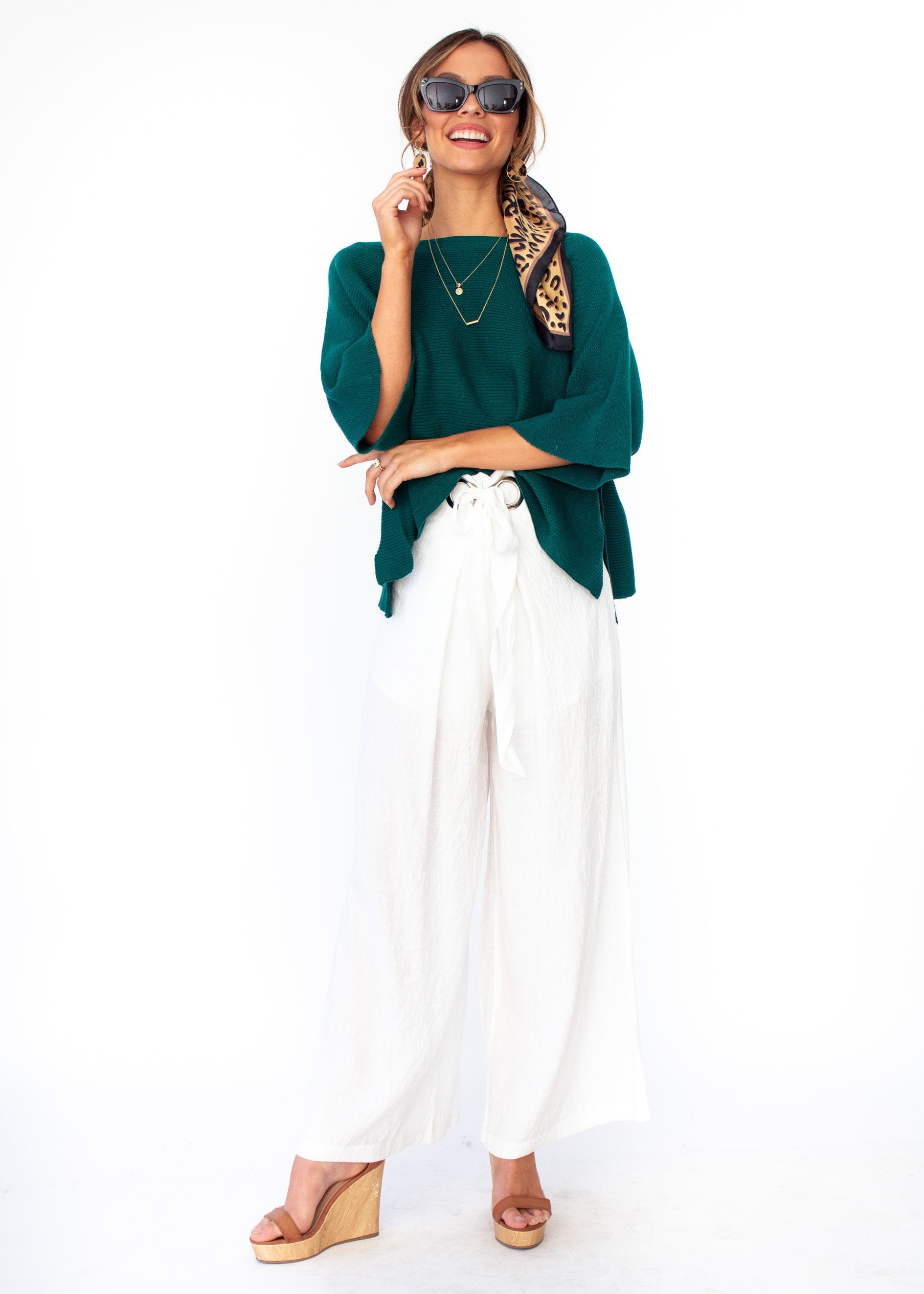 Born Free Sweater - Emerald