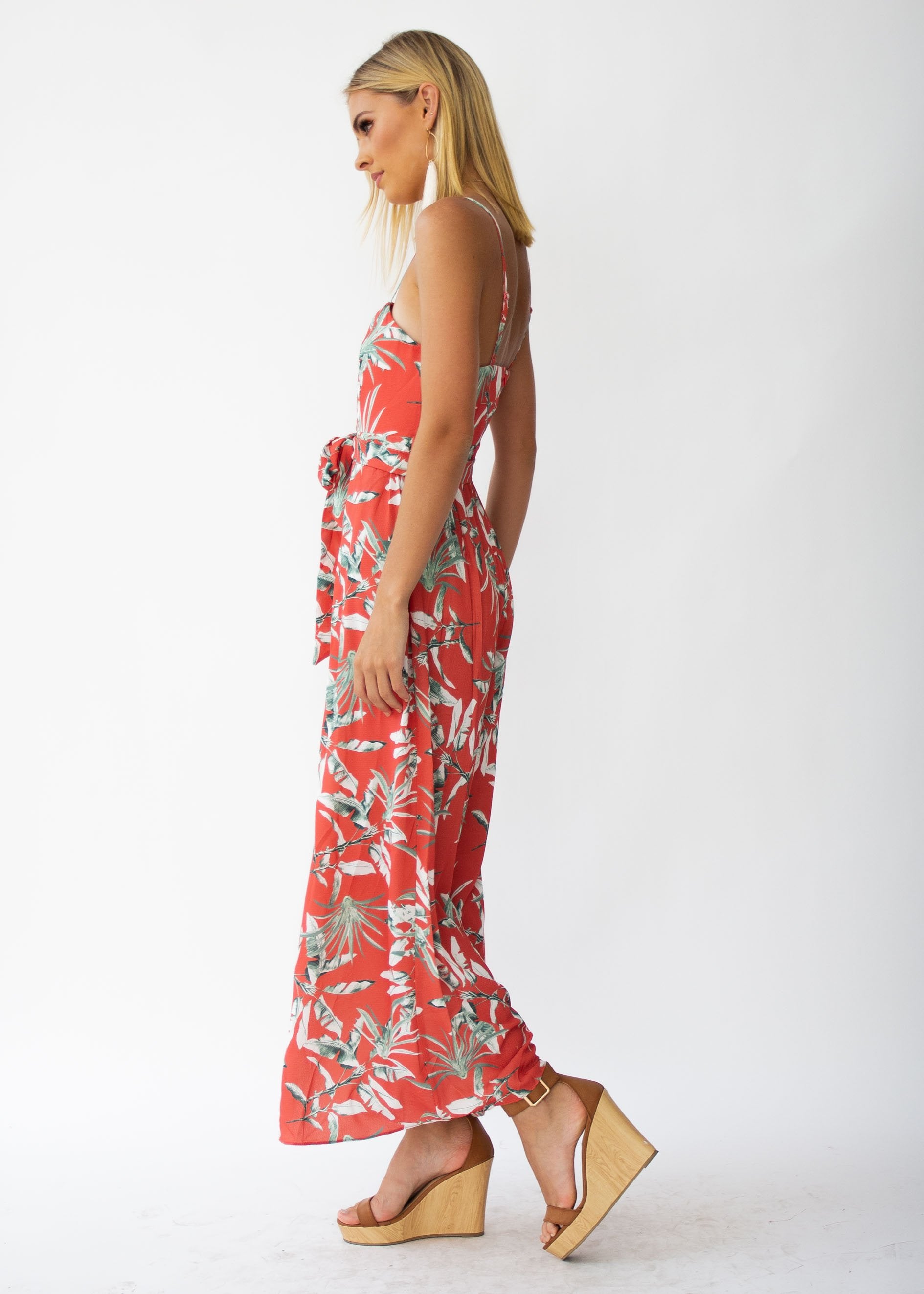 Palais Pantsuit - Rust Palm