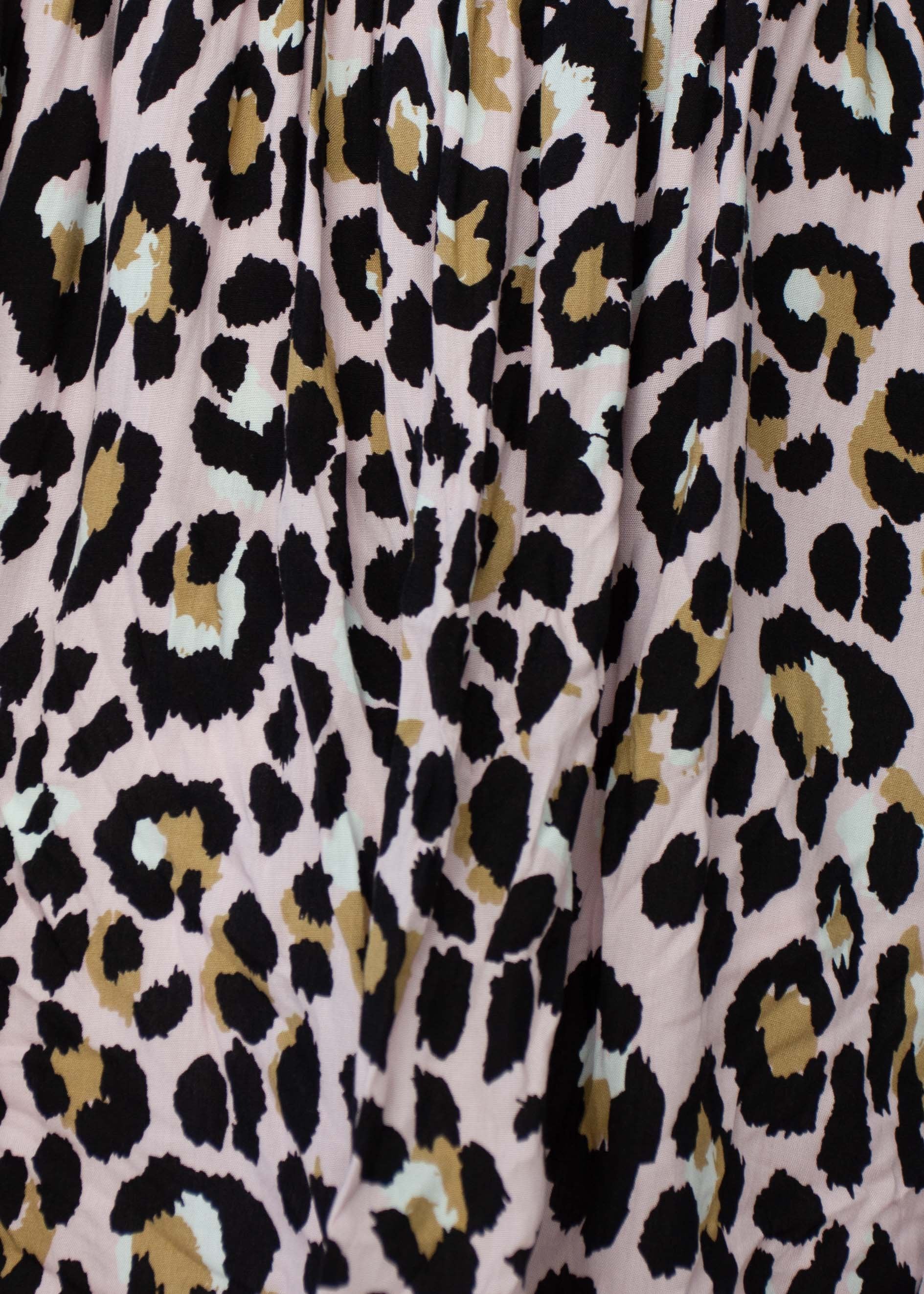 Sugar Night Off Shoulder Top - Blush Leopard