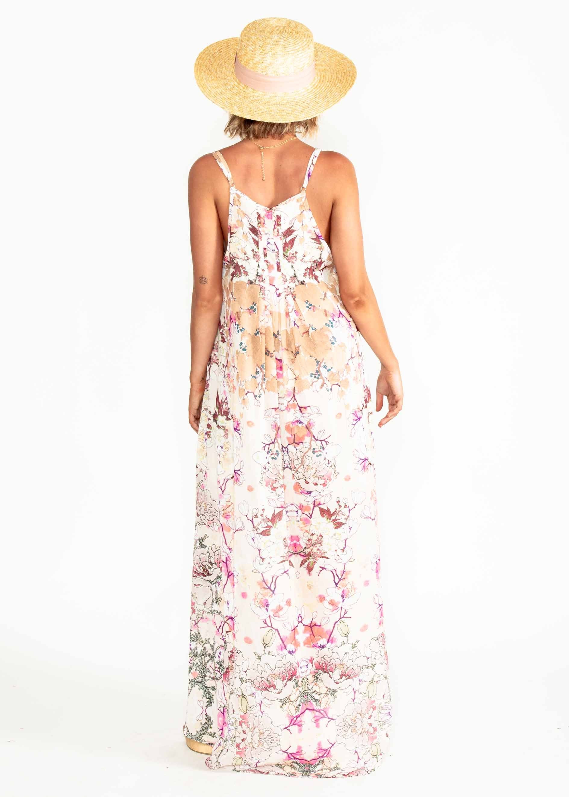 Lost Lotus Chiffon Maxi - Enchanted Dreams