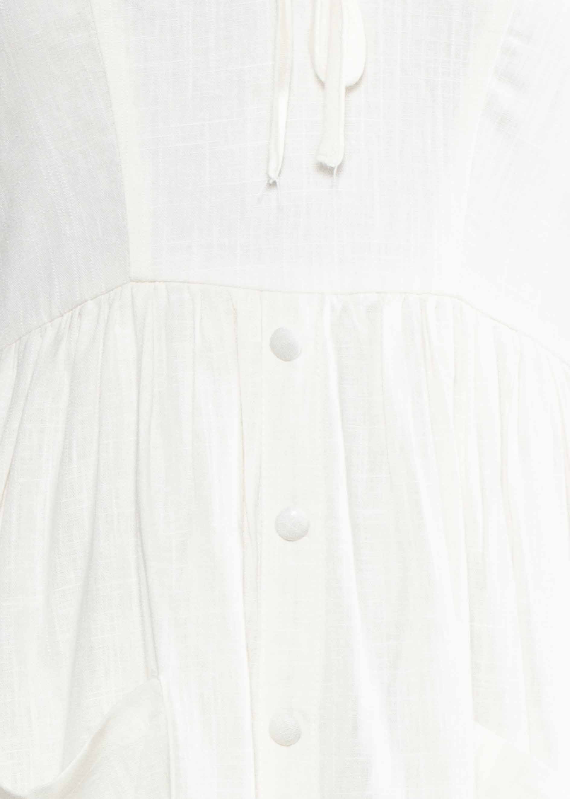 Alara Linen Midi Dress - Ivory