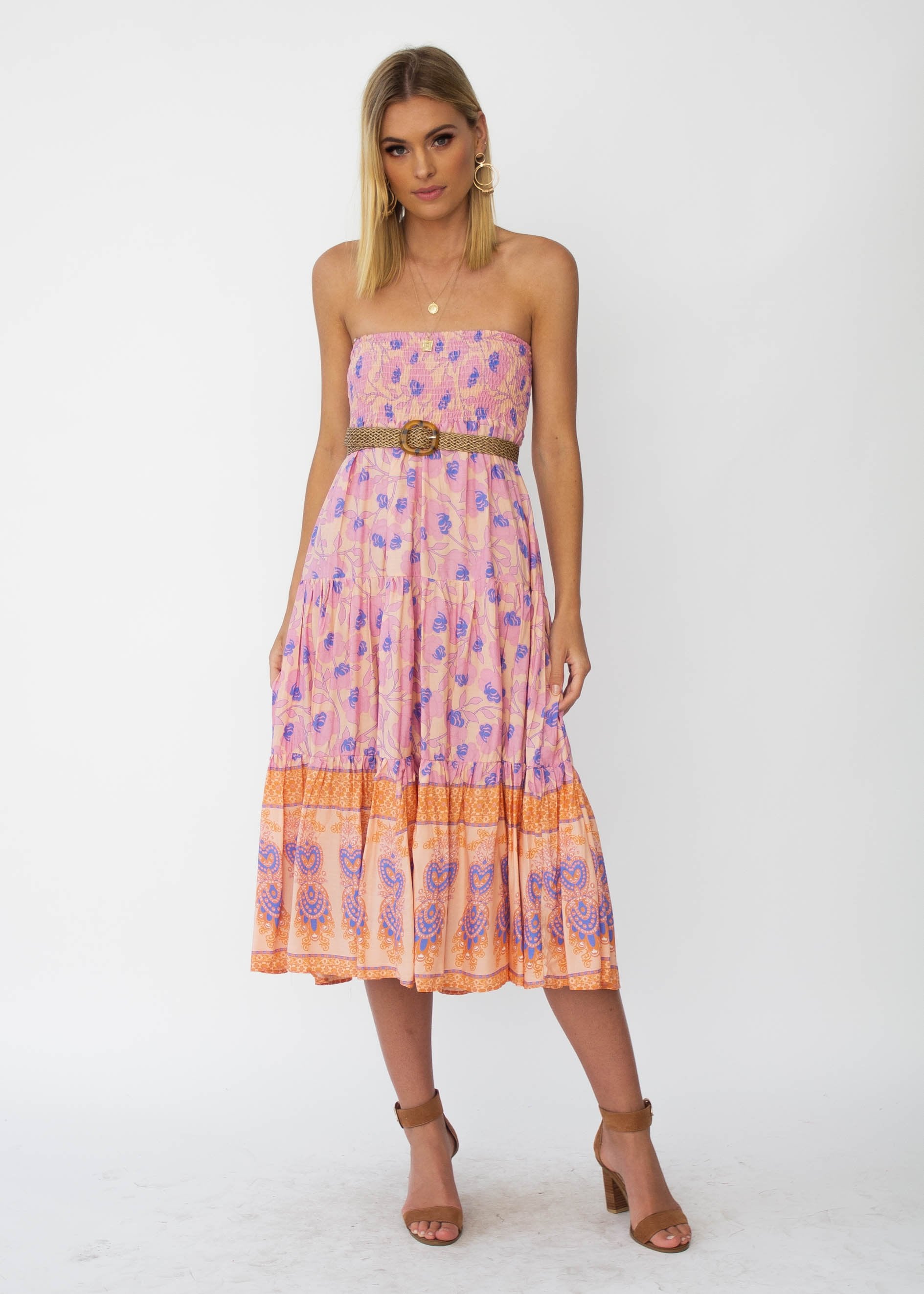 Xandra Midi Dress - Malibu