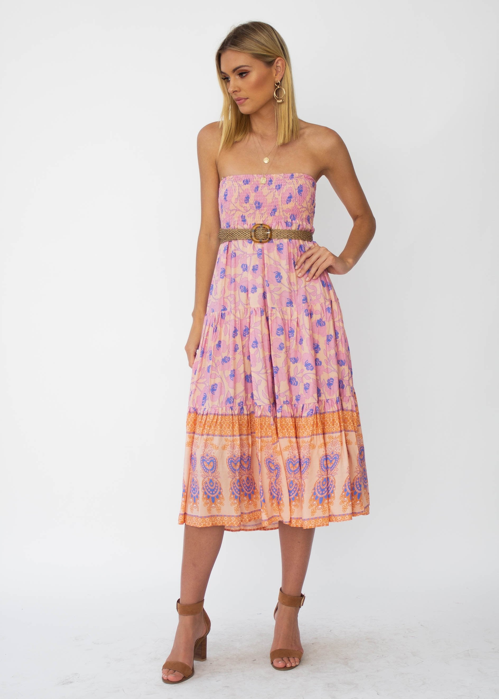 Xandra Midi Dress - Malibu