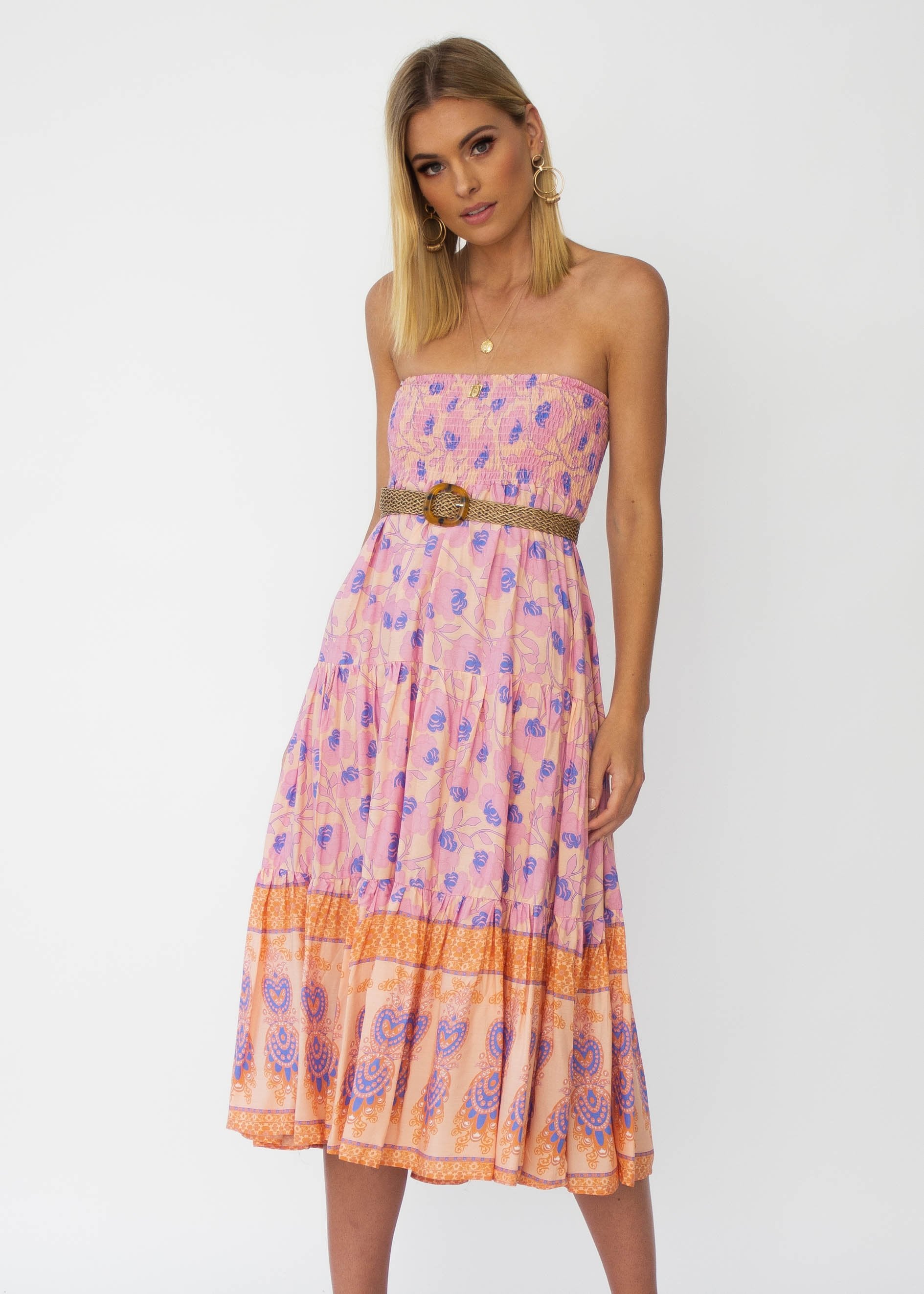 Xandra Midi Dress - Malibu