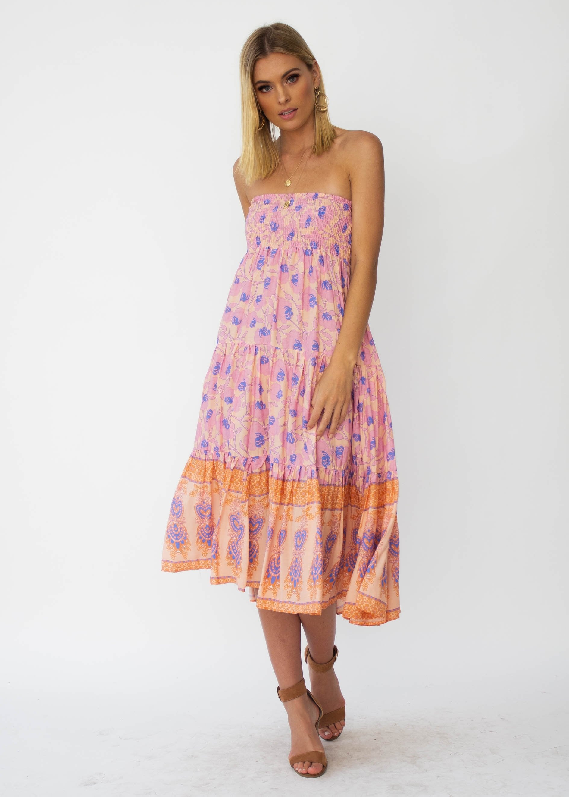 Xandra Midi Dress - Malibu