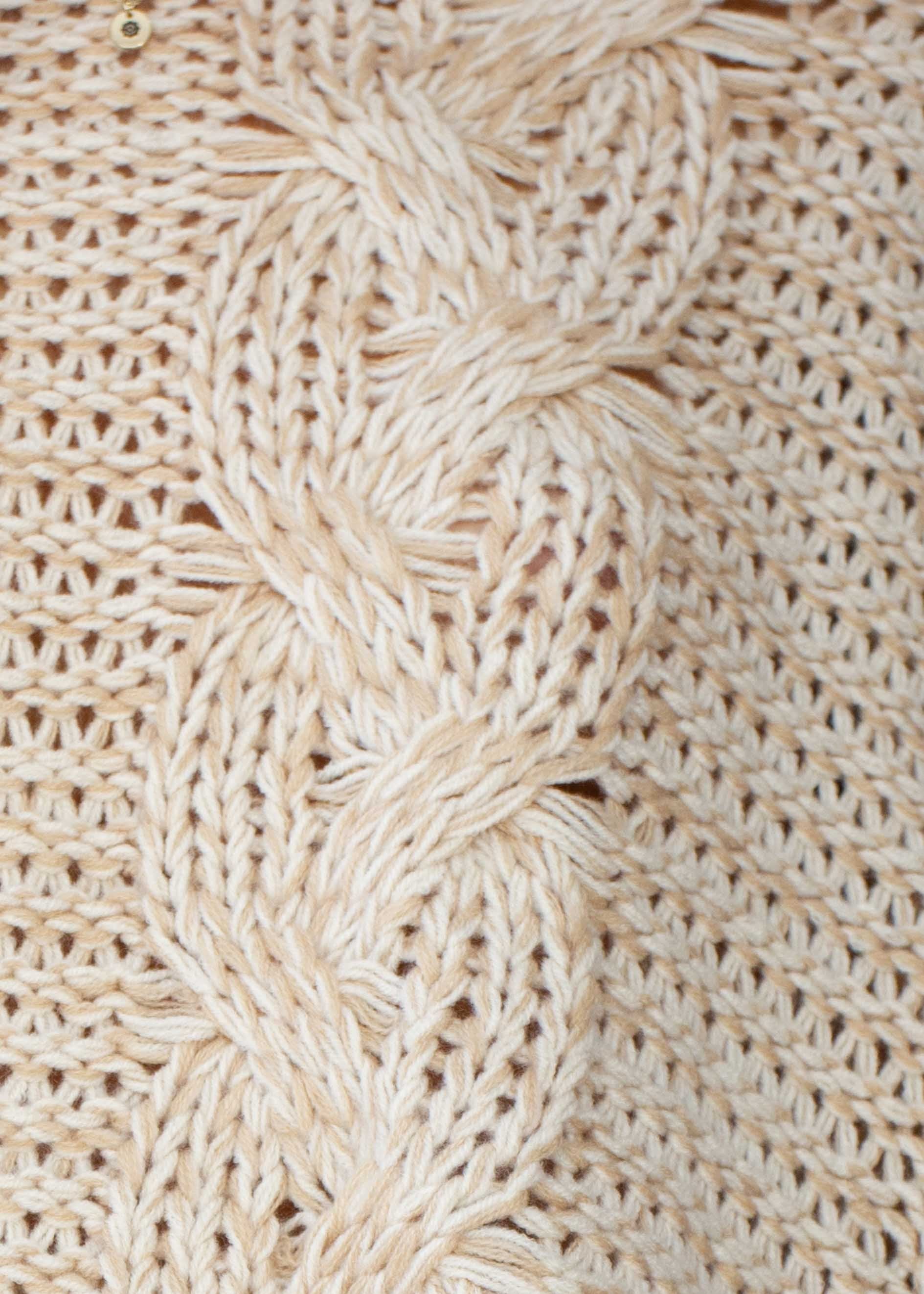 Easy Days Cable Knit Sweater - Beige
