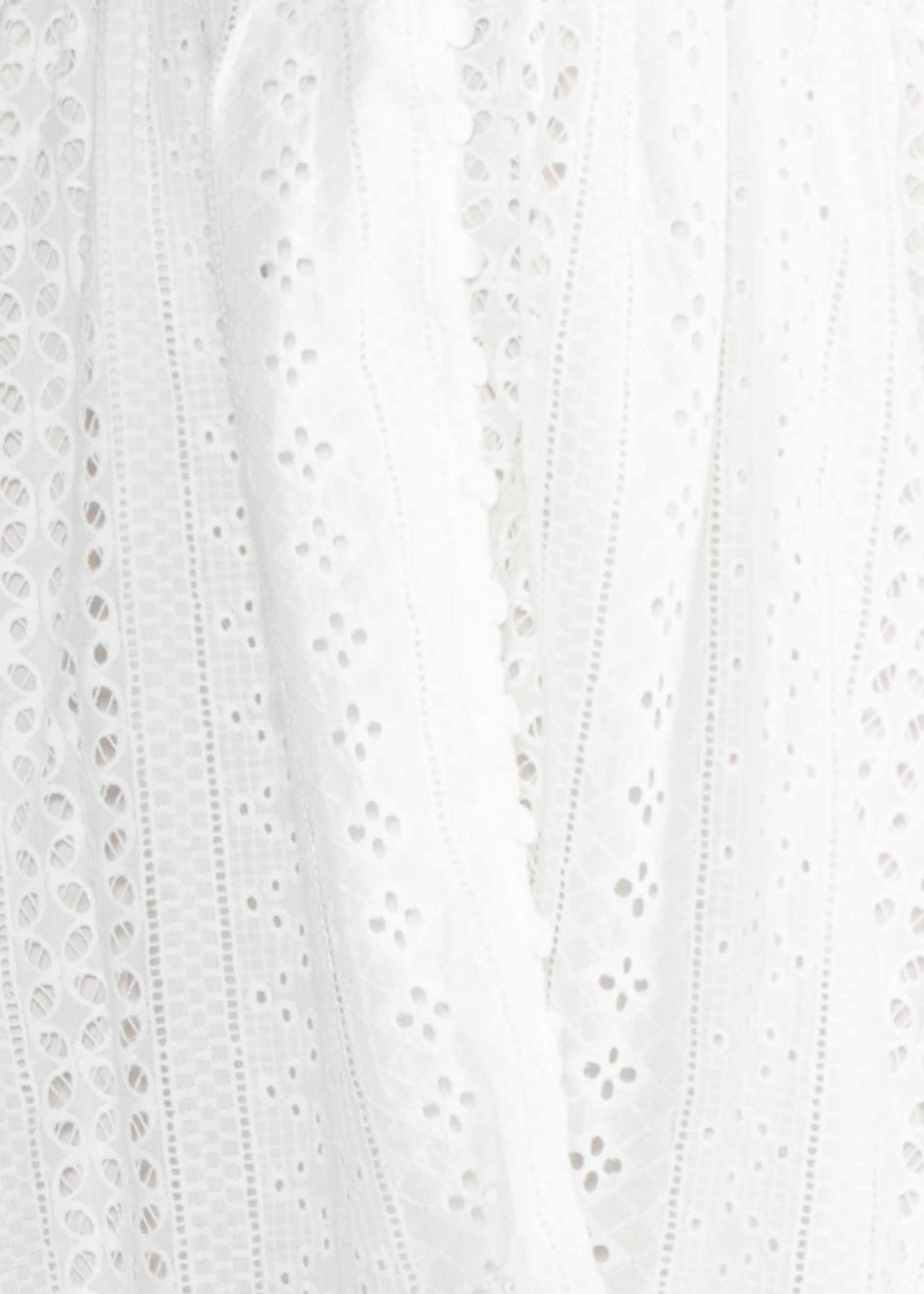 With Grace Embroidered Midi Dress - White