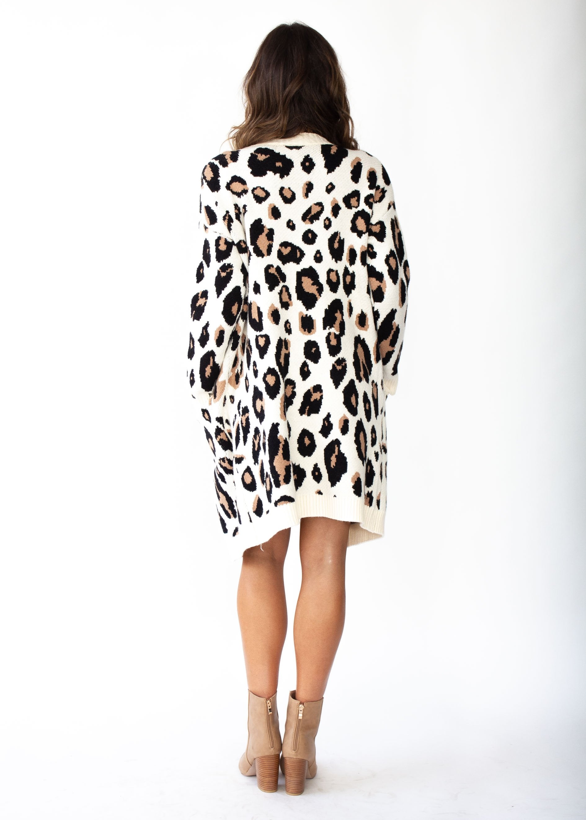 Come Alive Cardi - Cream Leopard