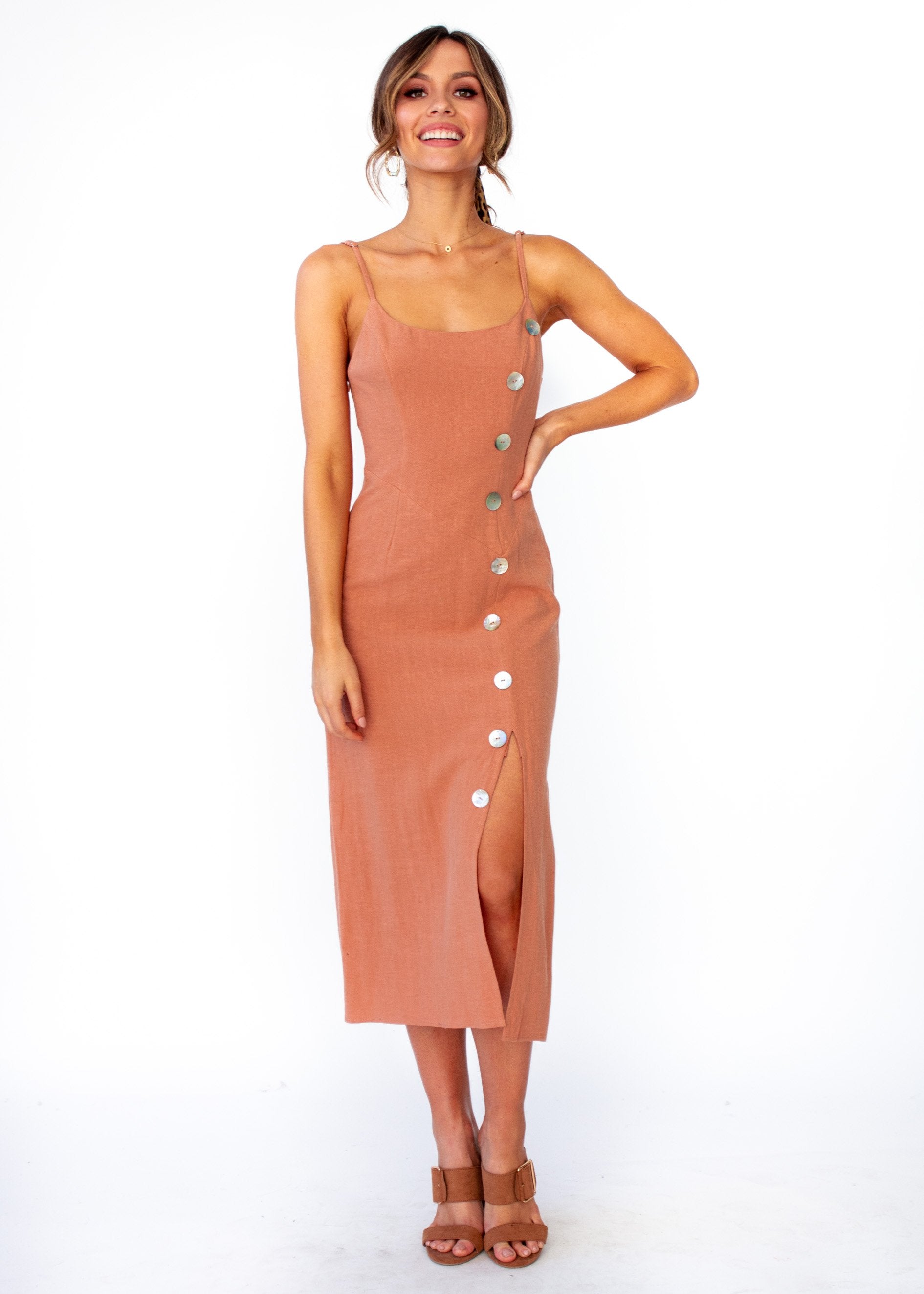 Women's Saoirse Midi Dress - Tan
