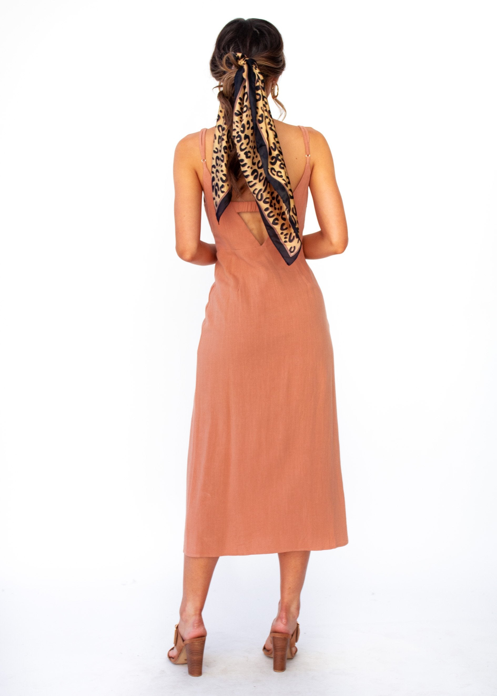 Saoirse Midi Dress - Tan