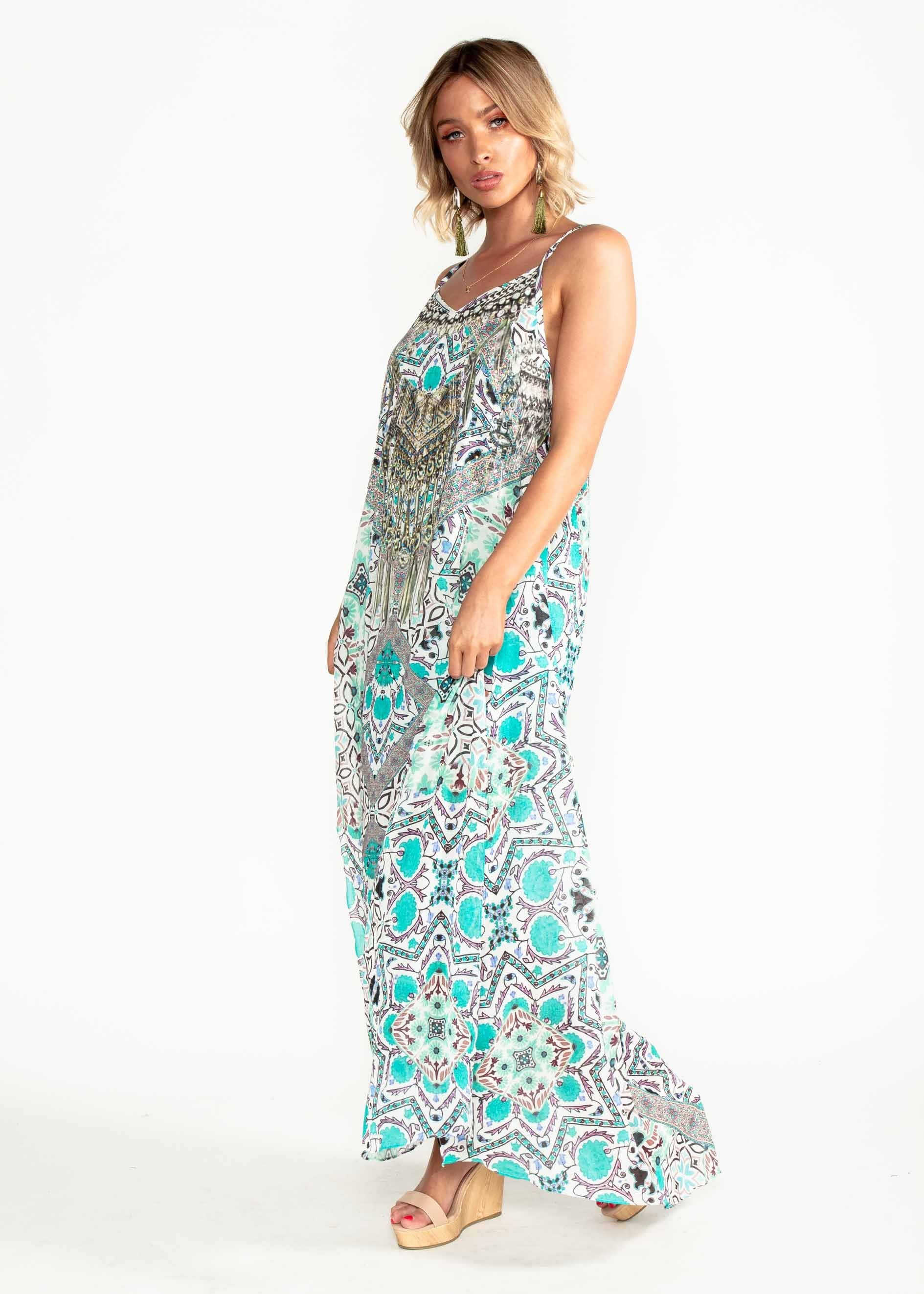 Lost Lotus Chiffon Maxi - Havana