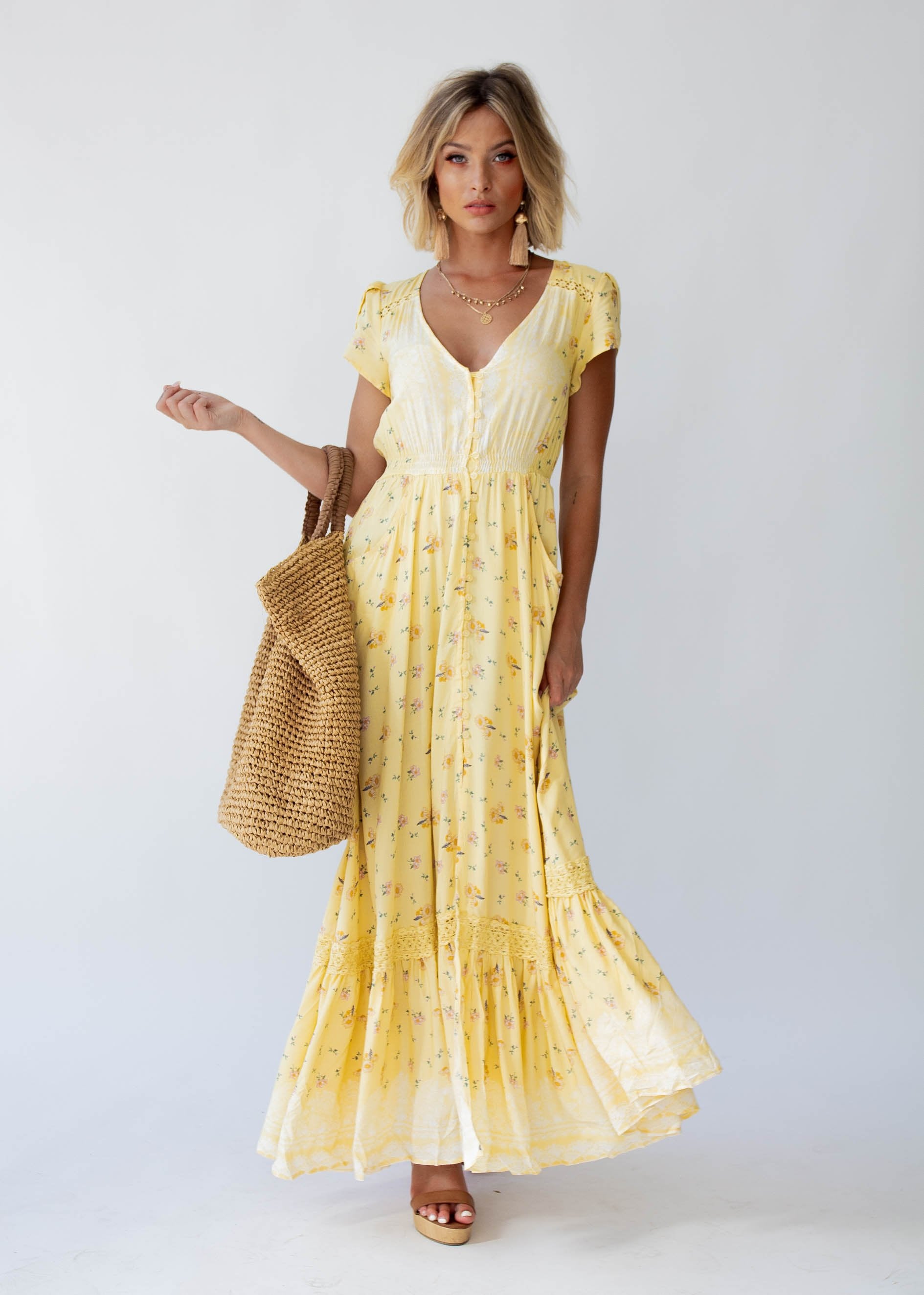 Carmen Maxi Dress - Limencello