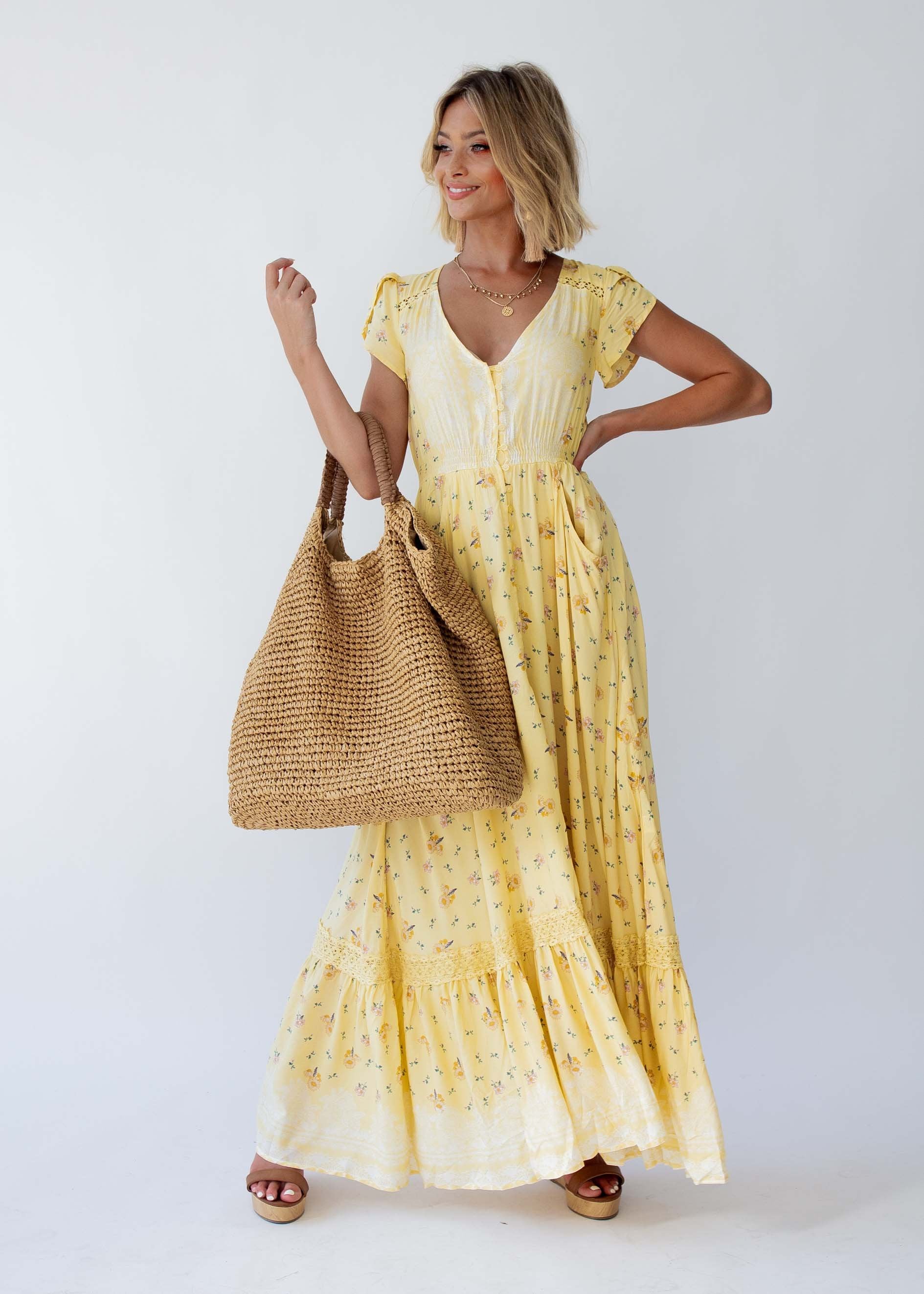 Carmen Maxi Dress - Limencello